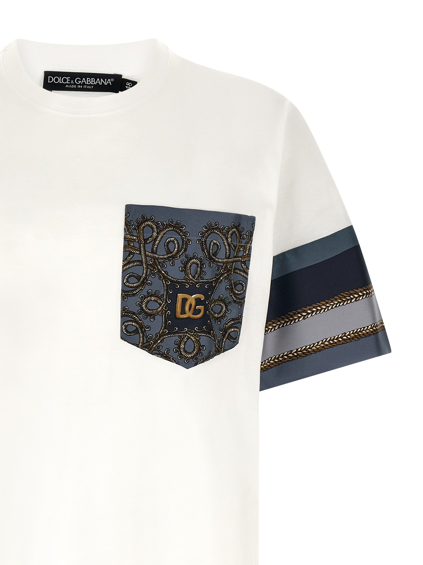 Dolce & Gabbana White Cotton T-Shirt Dolce & Gabbana
