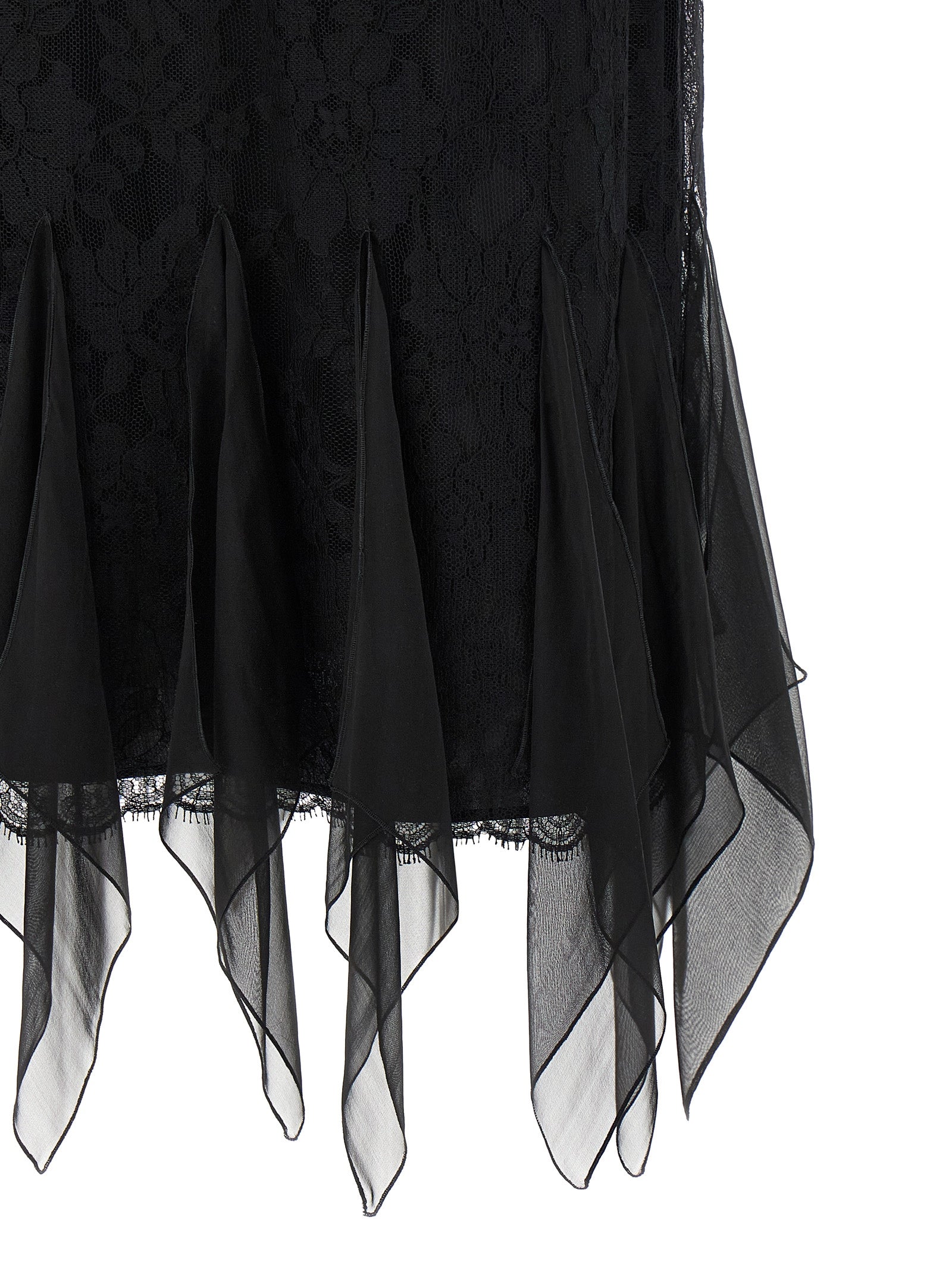 Valentino Garavani Black Cotton Midi Skirt Valentino Garavani