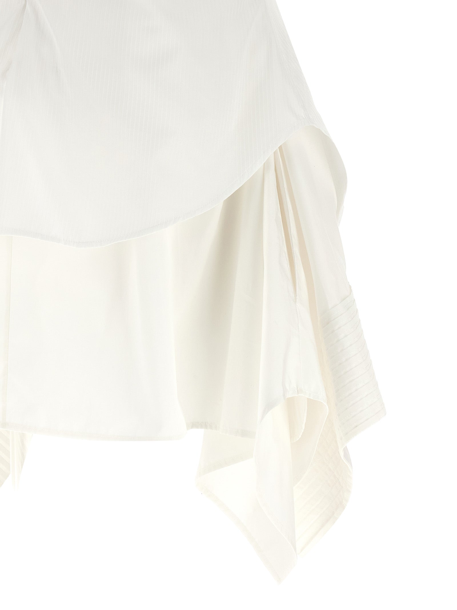 Alexander McQueen White Cotton Short Dress Alexander McQueen