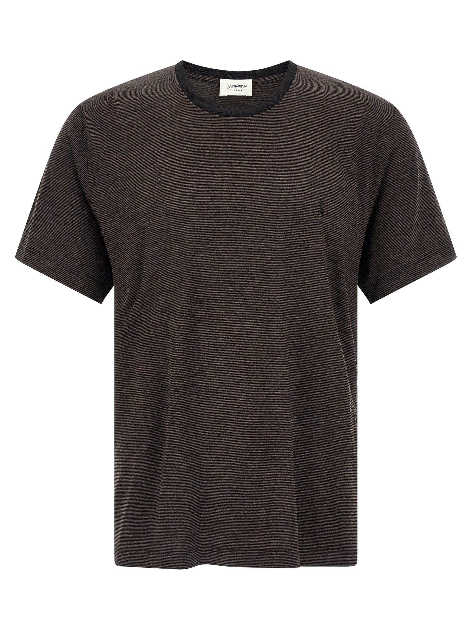 Saint Laurent Brown Wool T-Shirt Saint Laurent