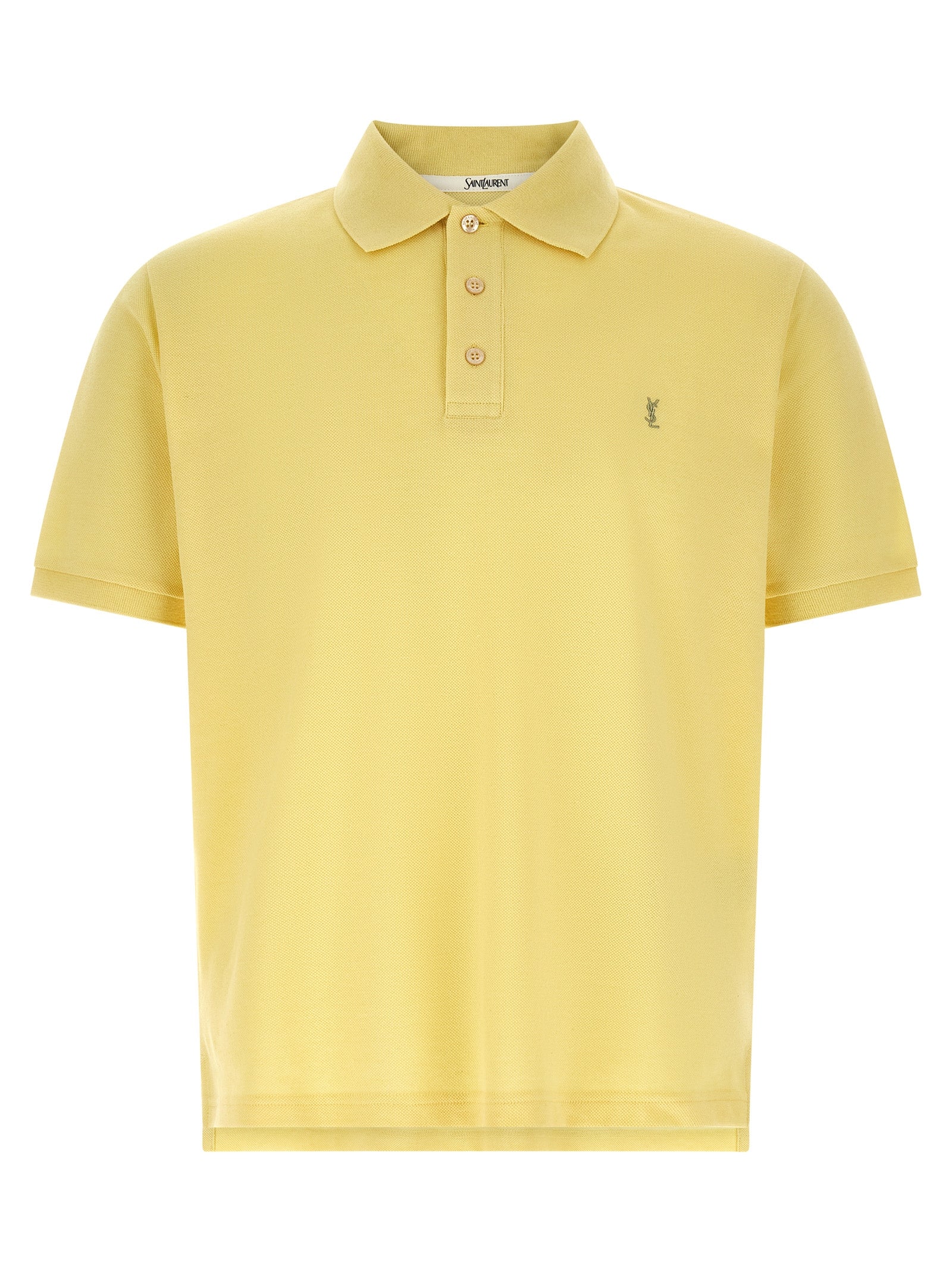 Saint Laurent Bicolor Cotton Polo Shirt Saint Laurent