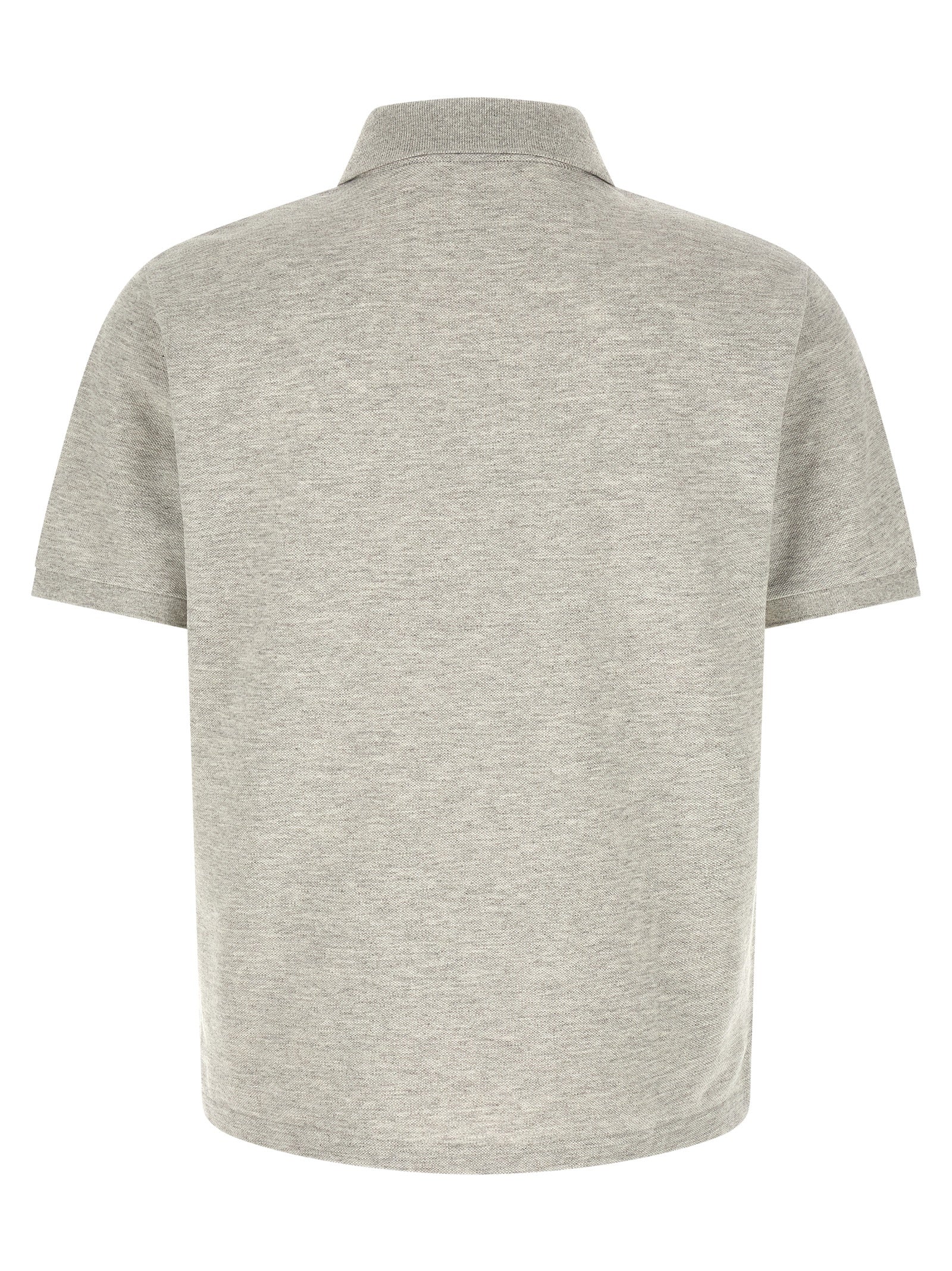 Saint Laurent Gray Cotton Polo Shirt Saint Laurent