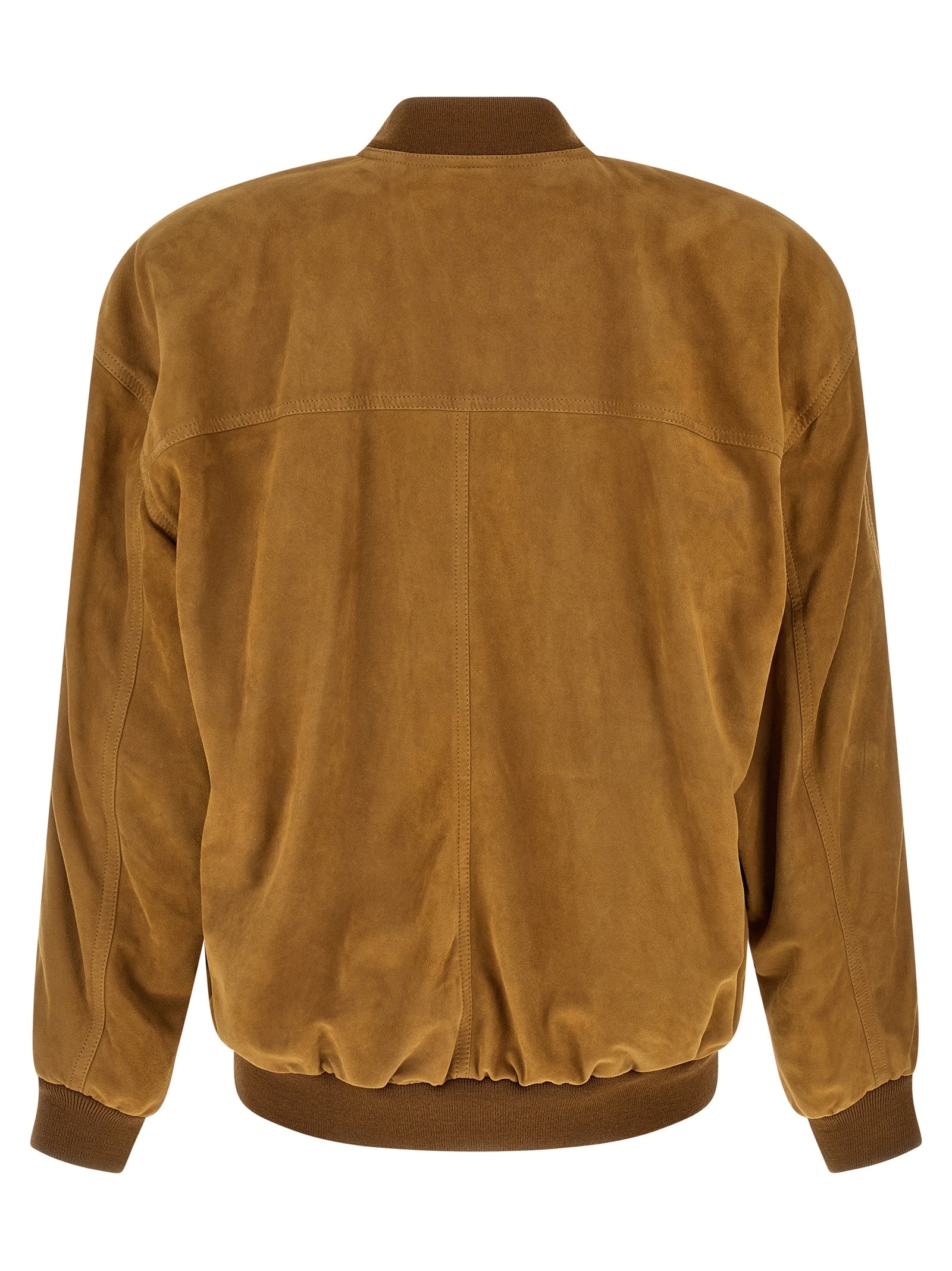 Saint Laurent Brown Lamb Leather Leather Jacket Saint Laurent