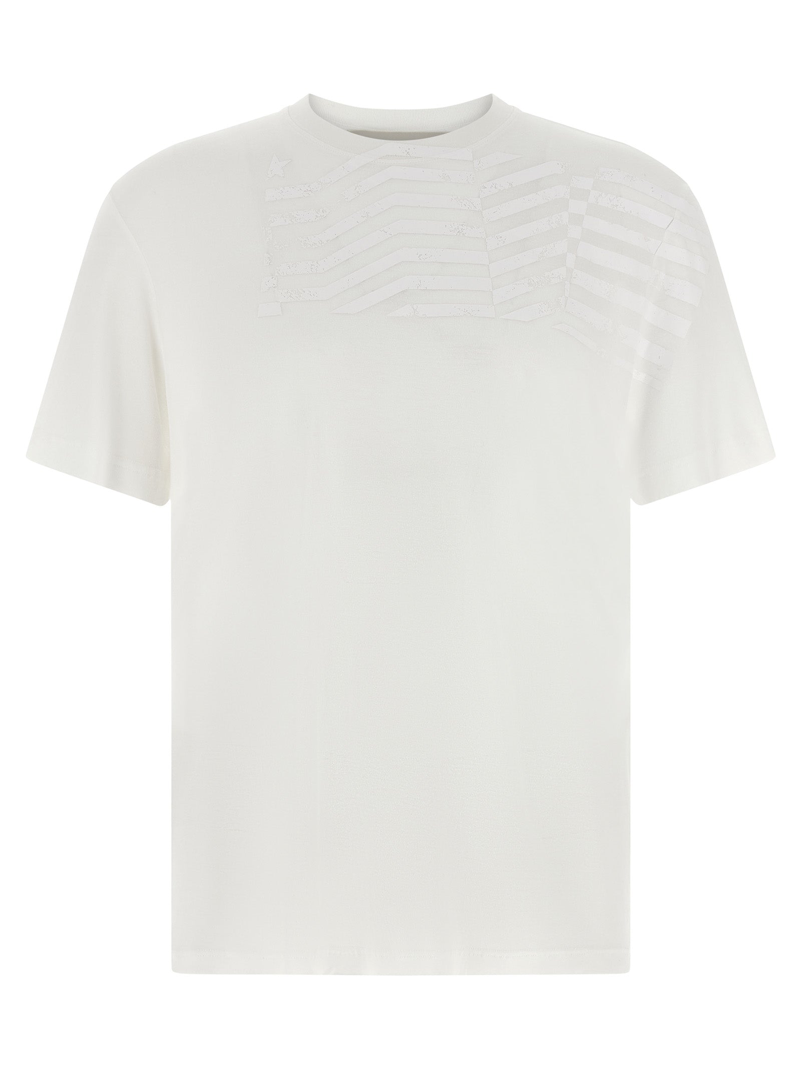 Golden Goose White Lyocell T-Shirt Golden Goose