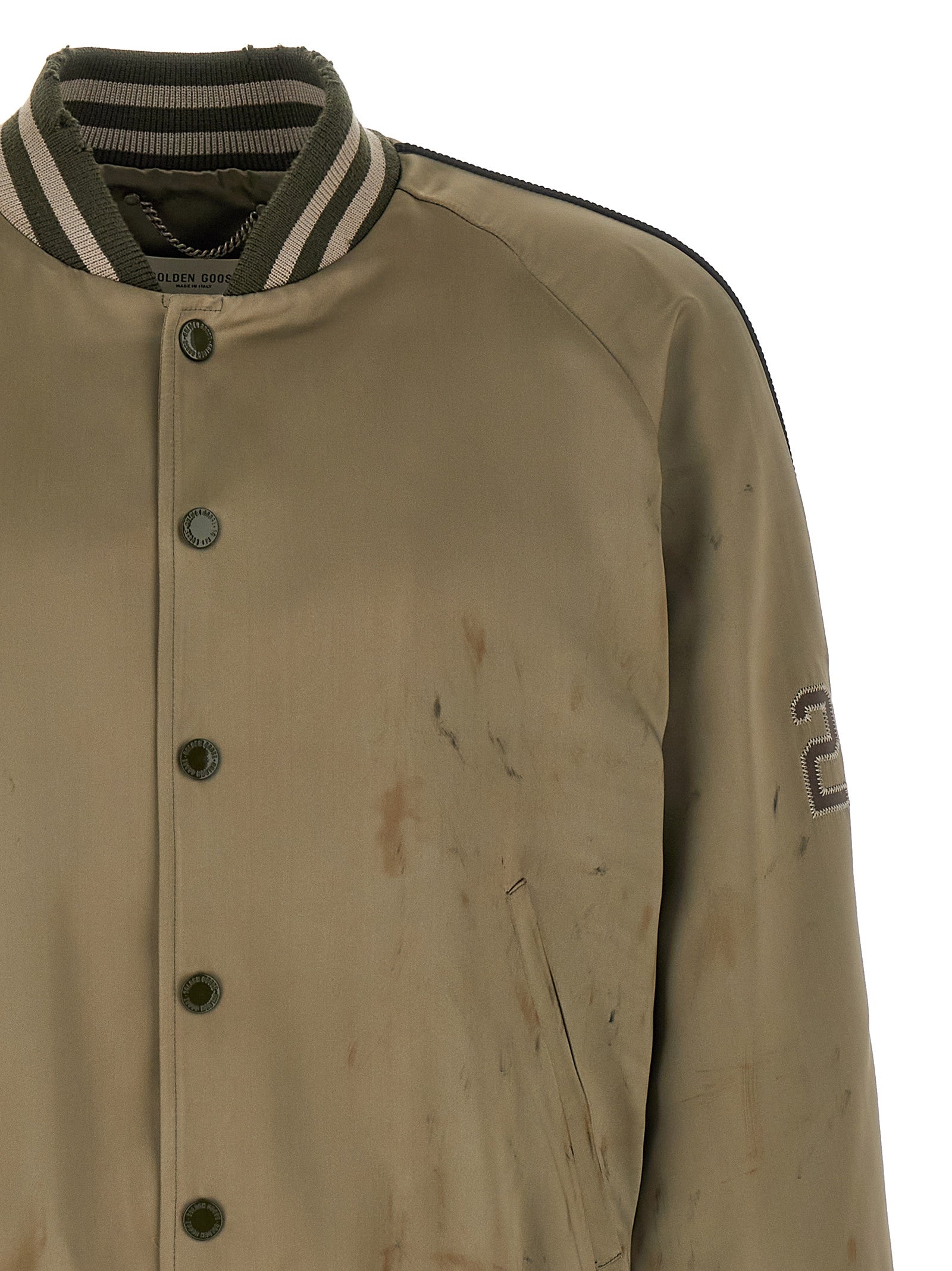 Golden Goose Bicolor Acetate Bomber Golden Goose