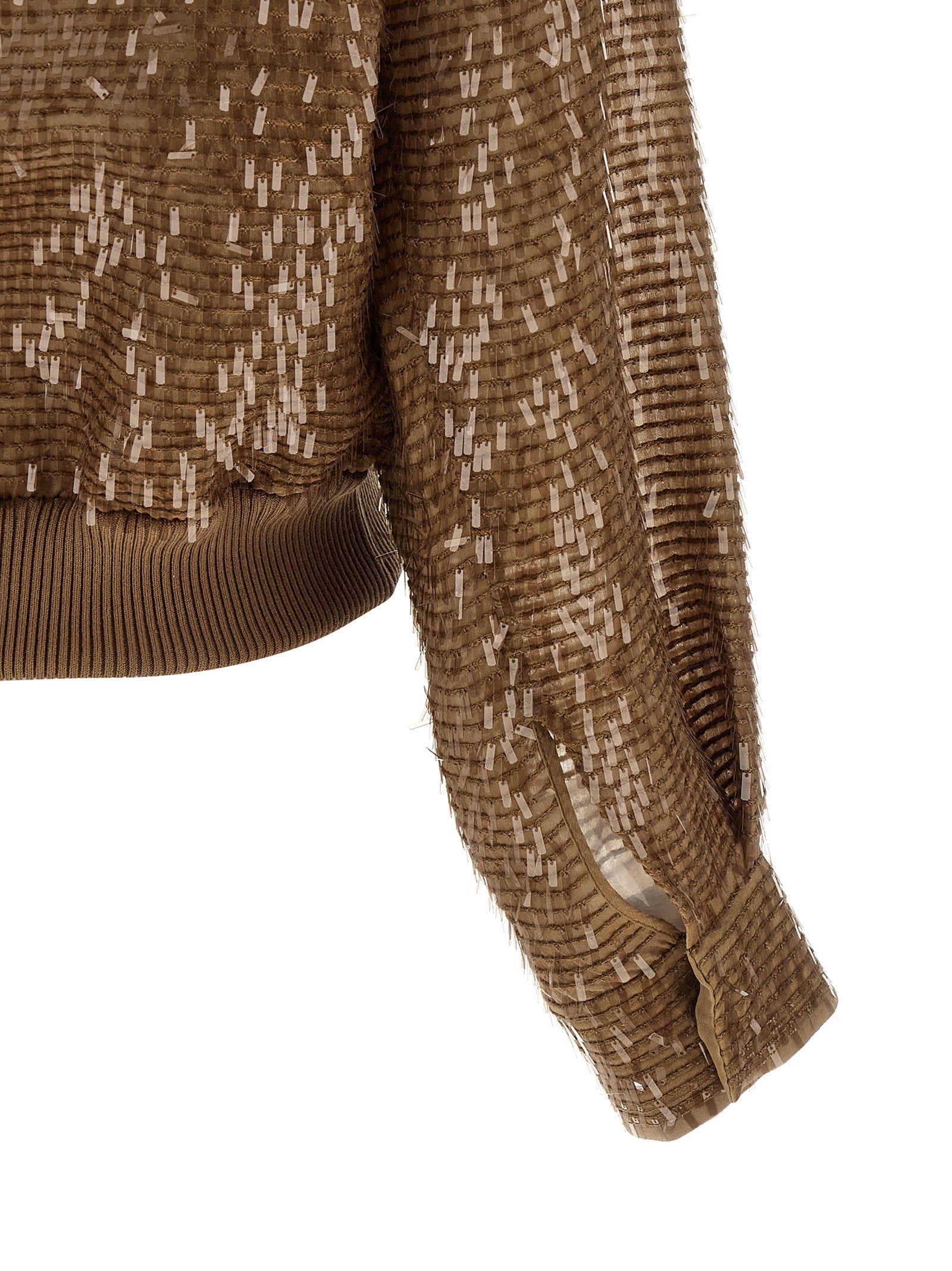 Brunello Cucinelli Brown Silk Cardigan Brunello Cucinelli