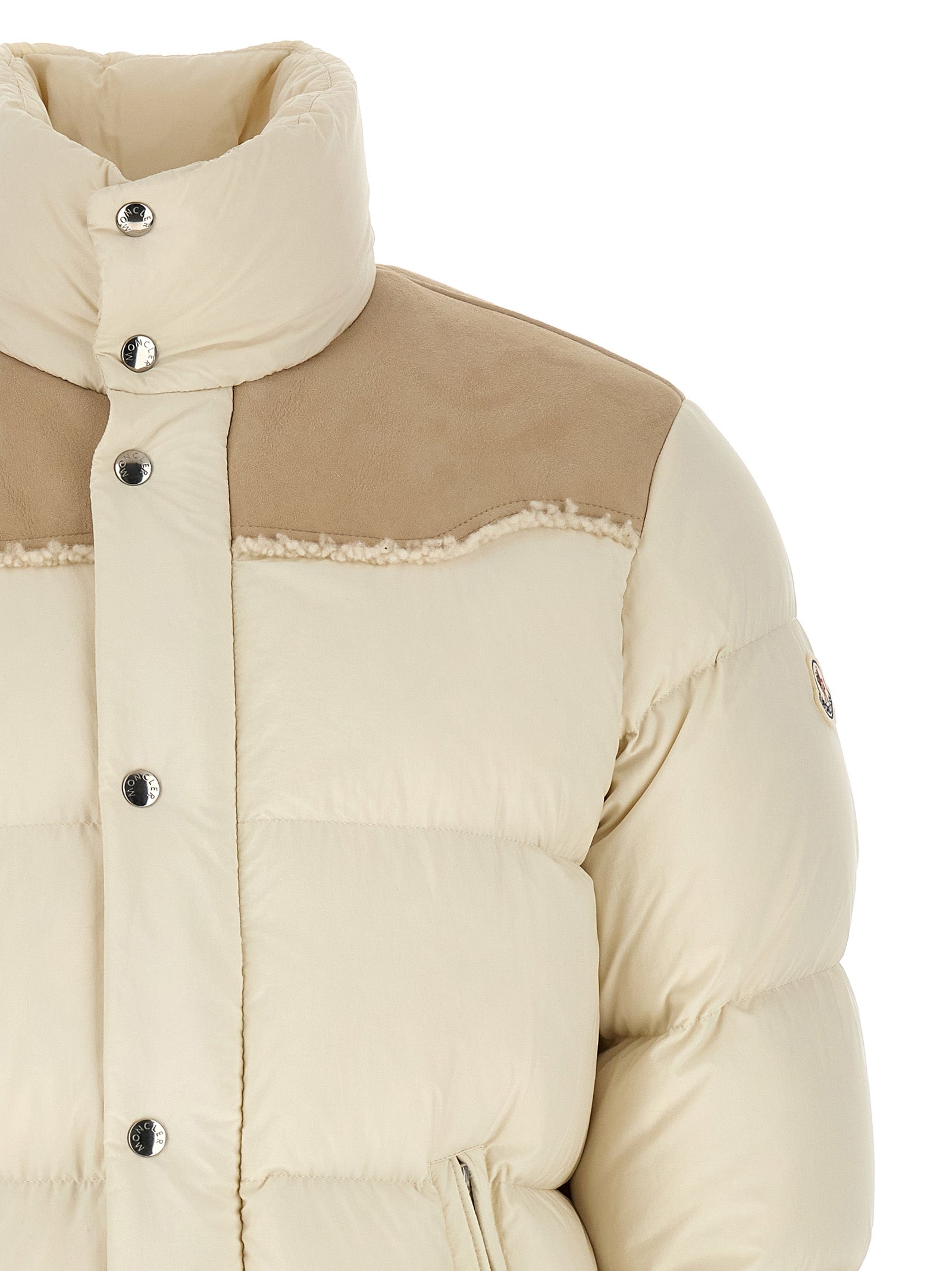 Moncler Beige Polyamide Full-Length Jacket Moncler