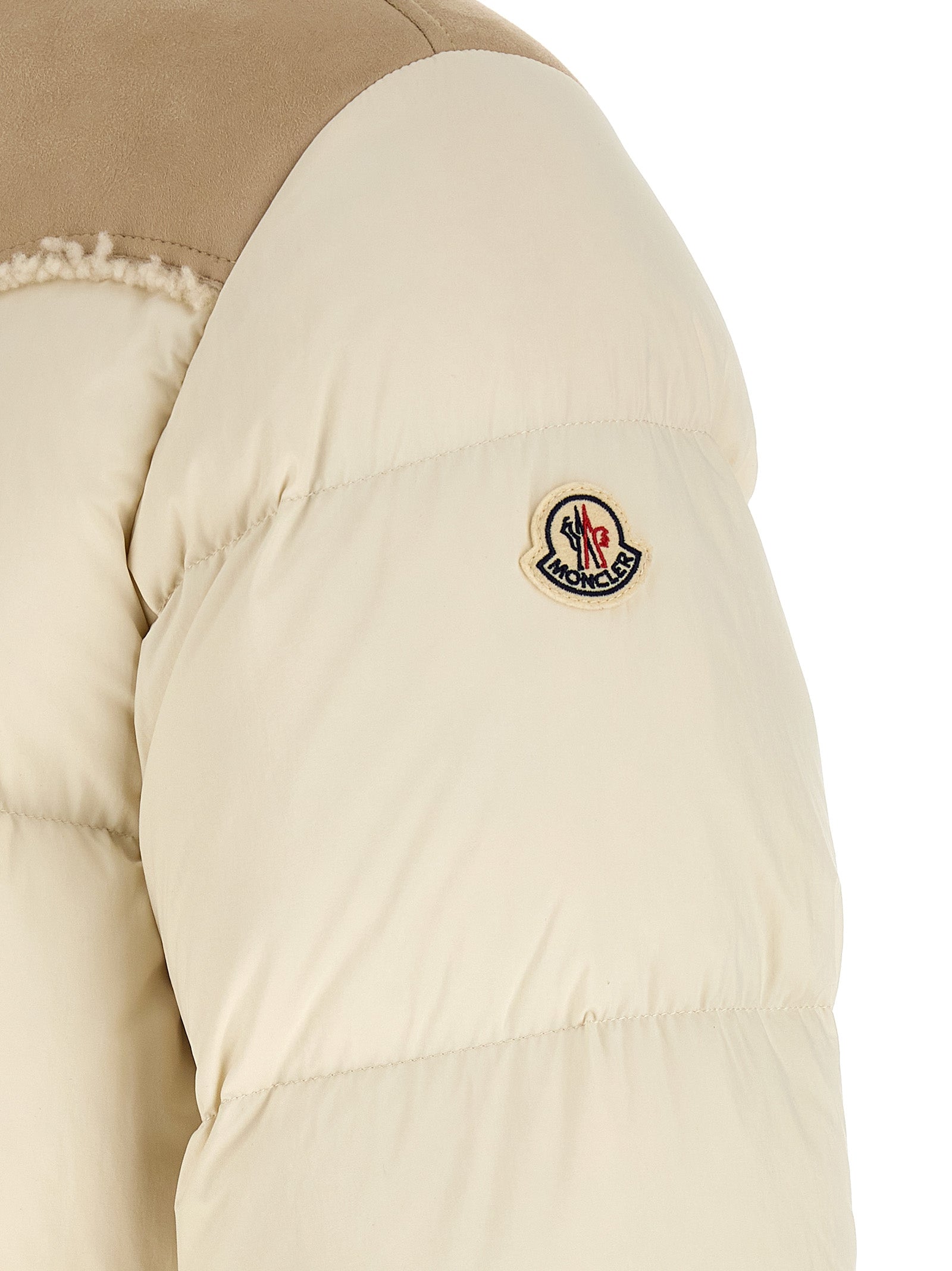 Moncler Beige Polyamide Full-Length Jacket Moncler