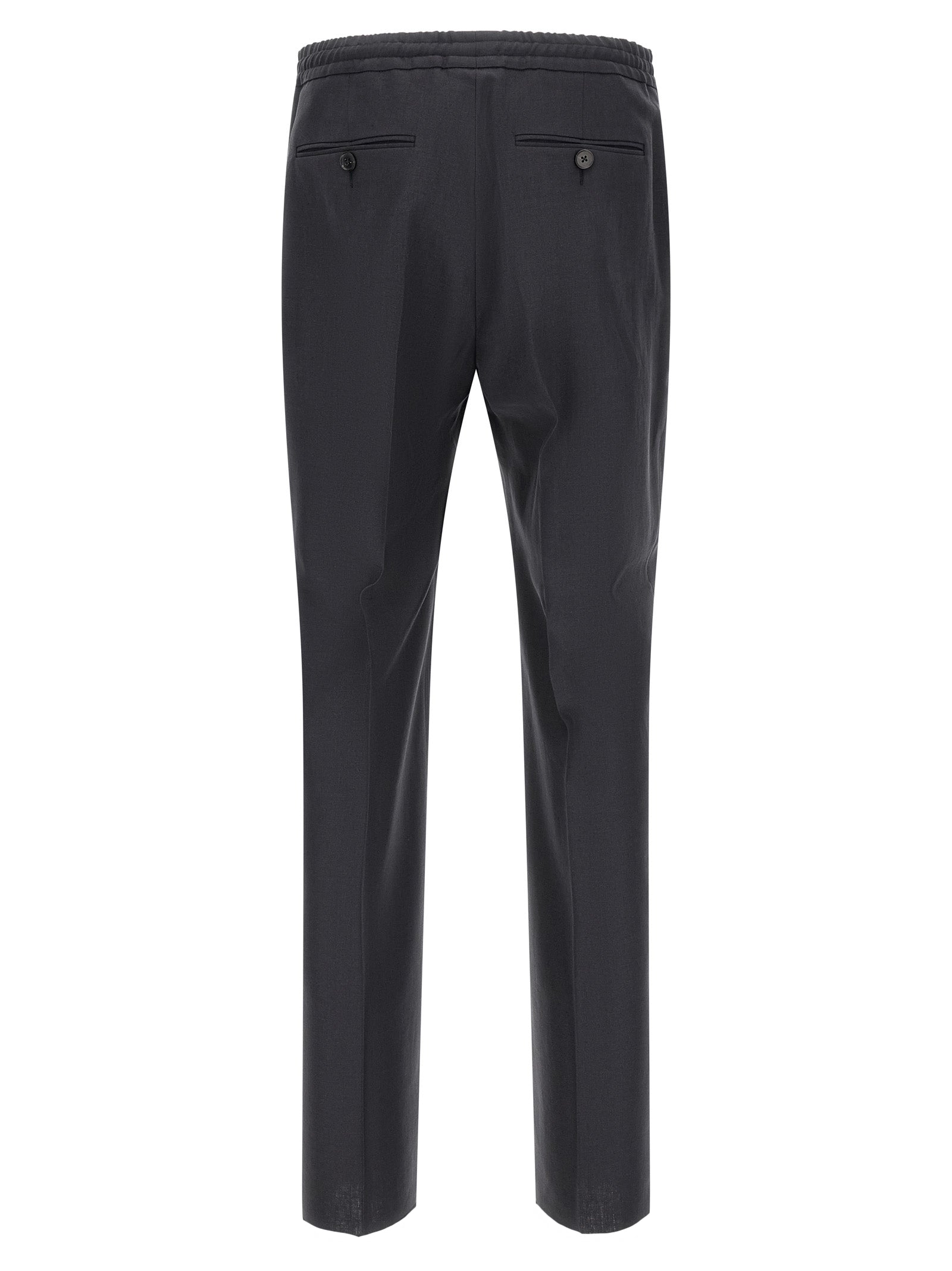 ZEGNA Blue Linen Dress Pants ZEGNA