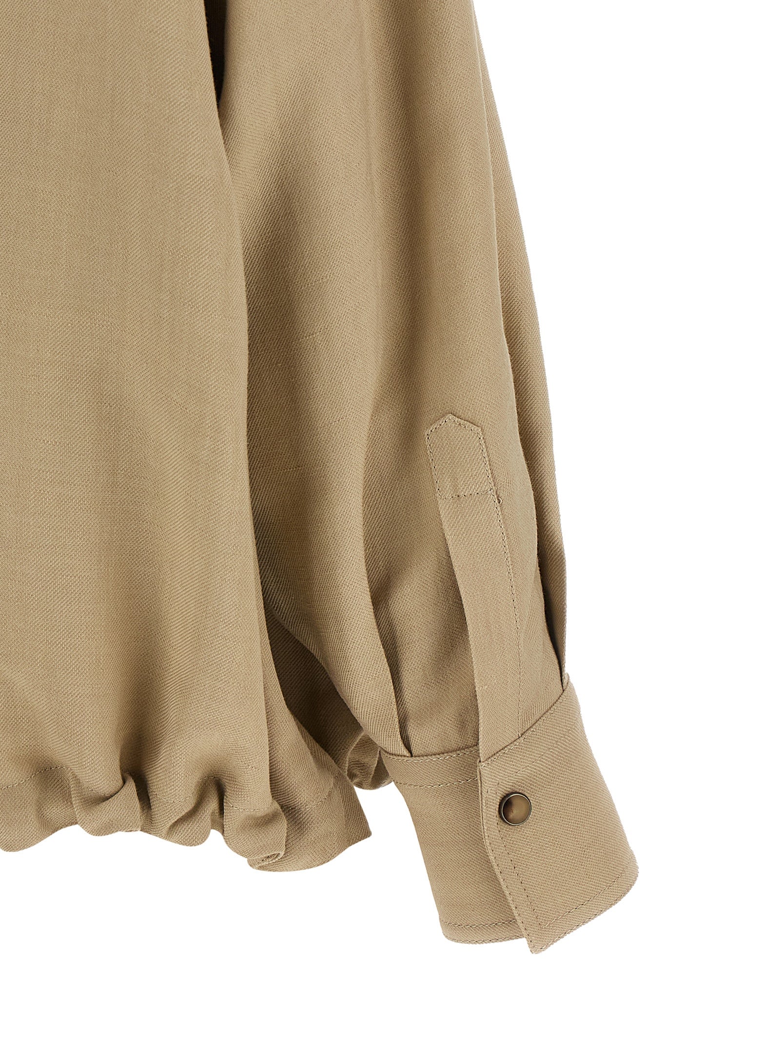 Brunello Cucinelli Beige Viscose Blouse Brunello Cucinelli