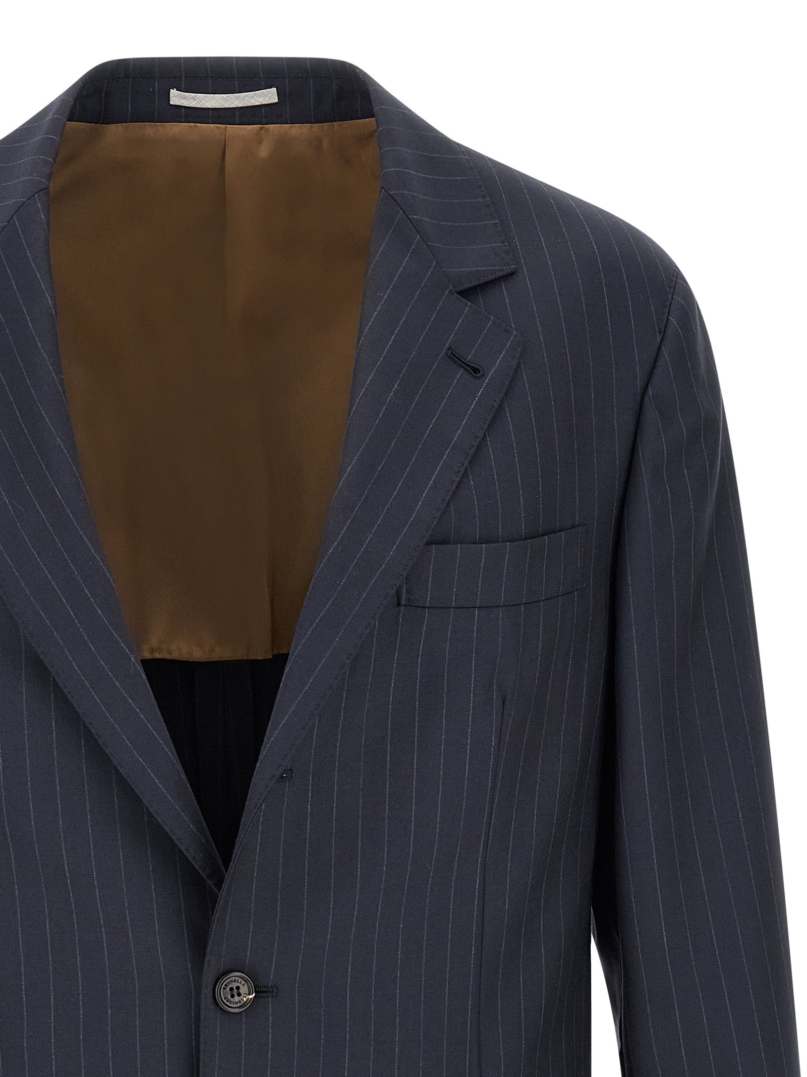 Brunello Cucinelli Blue Virgin Wool Blazer Brunello Cucinelli