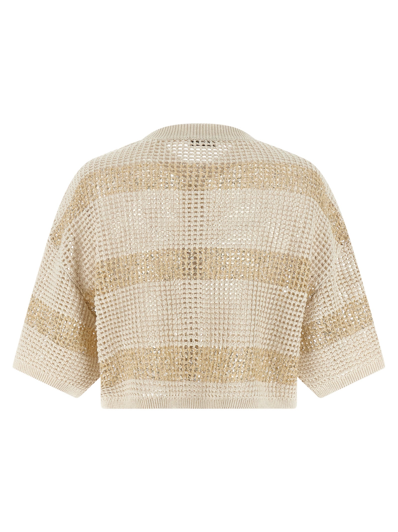 Brunello Cucinelli Beige Cotton Cardigan Brunello Cucinelli