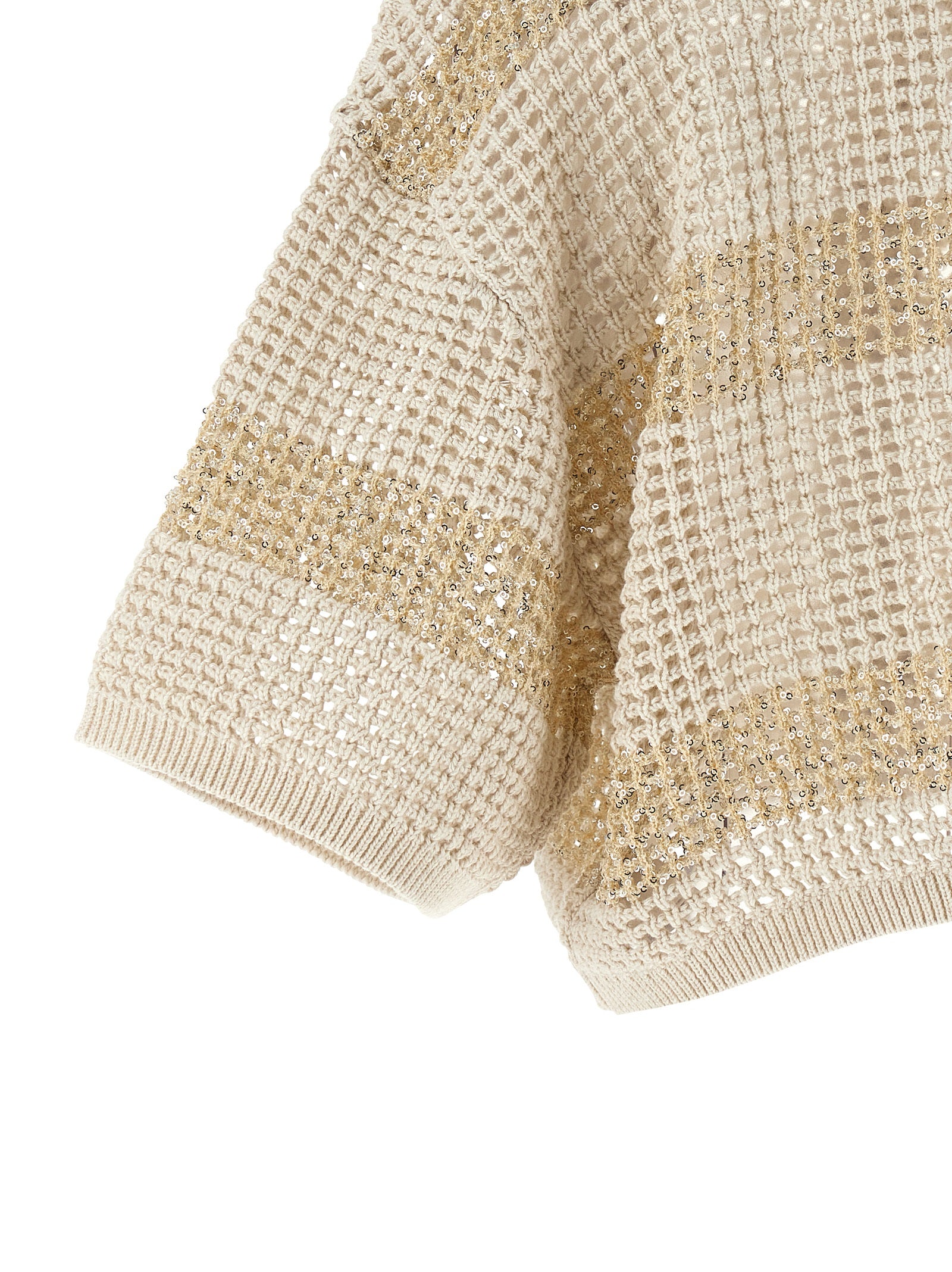 Brunello Cucinelli Beige Cotton Cardigan Brunello Cucinelli