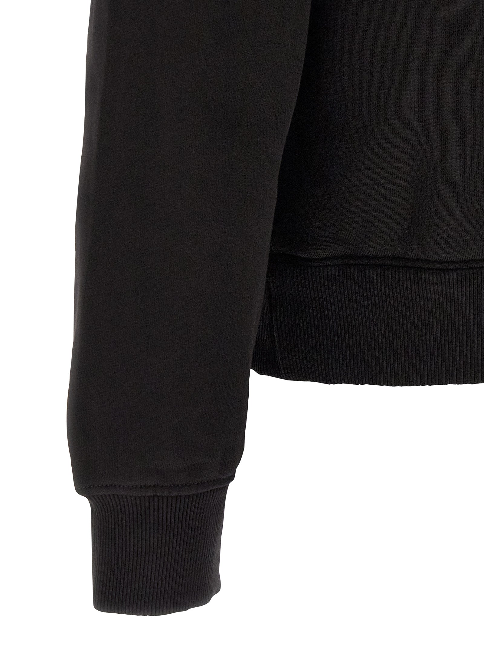 Dolce & Gabbana Black Cotton Sweatshirt Dolce & Gabbana