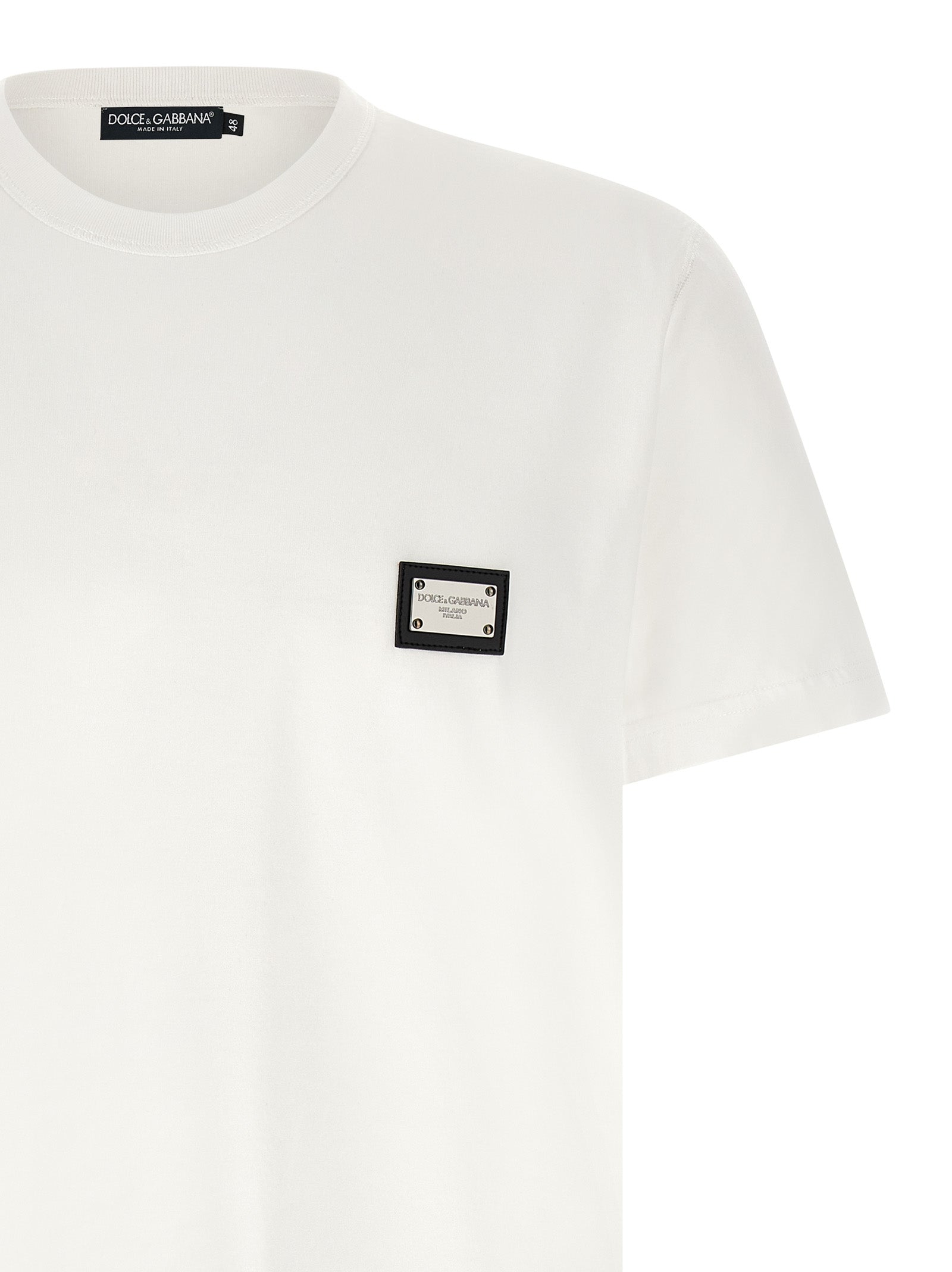 Dolce & Gabbana White Cotton T-Shirt Dolce & Gabbana