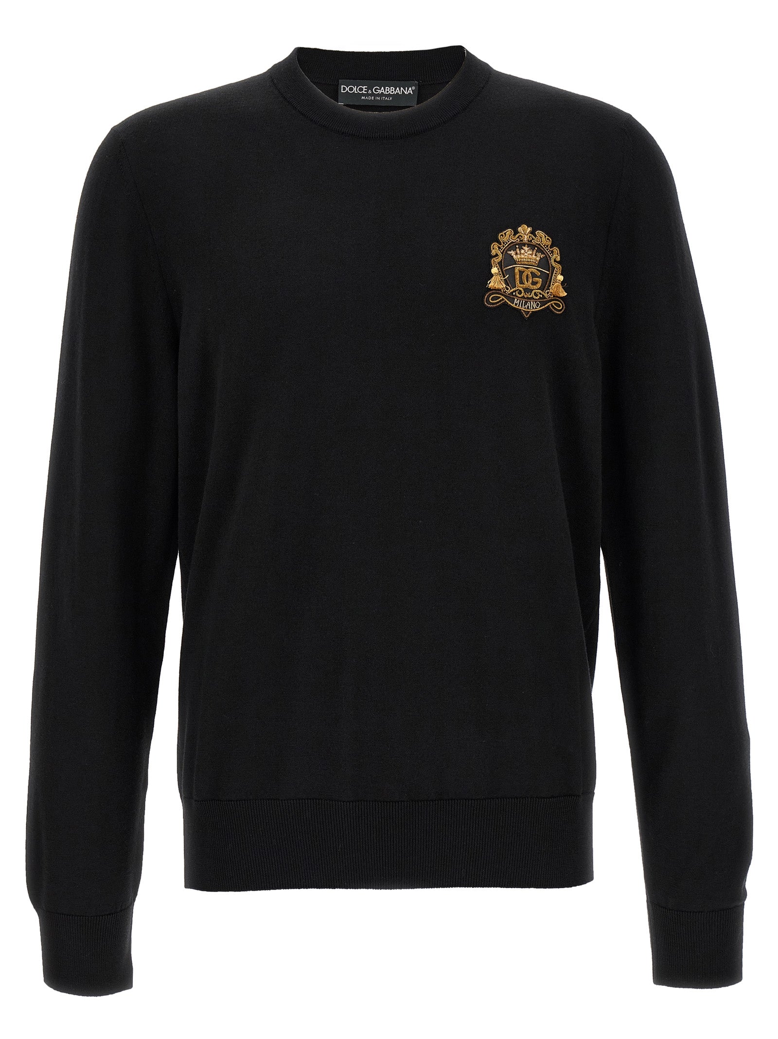 Dolce & Gabbana Black Virgin Wool Cardigan Dolce & Gabbana