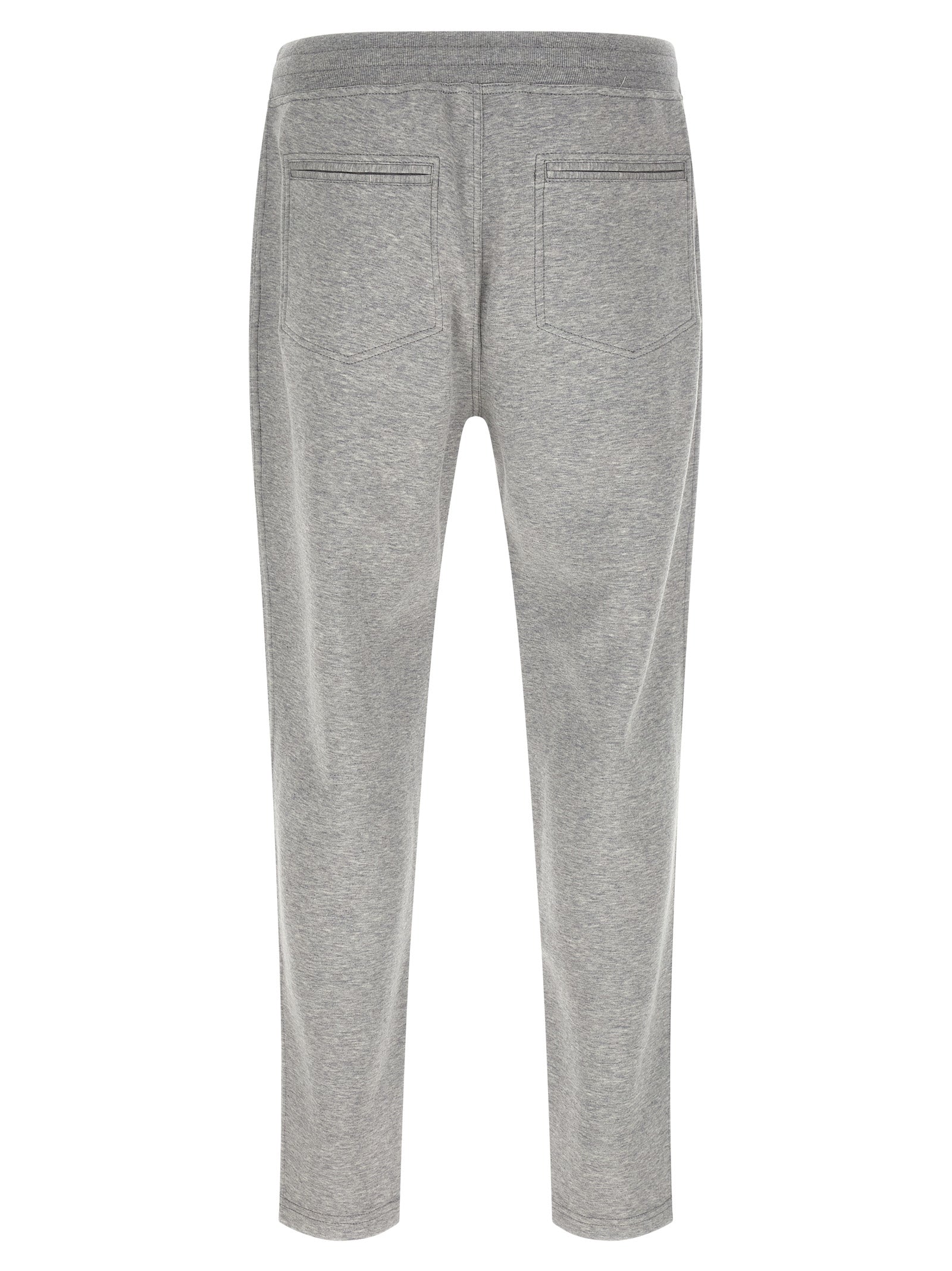 Brunello Cucinelli Gray Cotton Athletic Pants Brunello Cucinelli