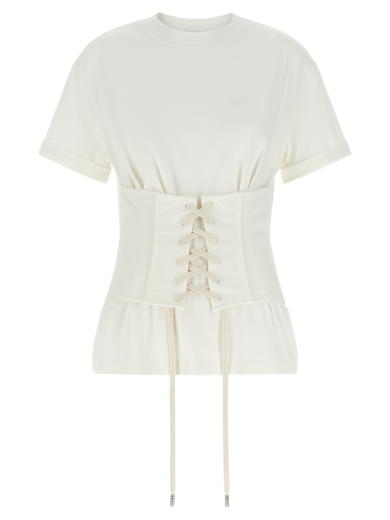 Alexander McQueen White Cotton T-Shirt Alexander McQueen