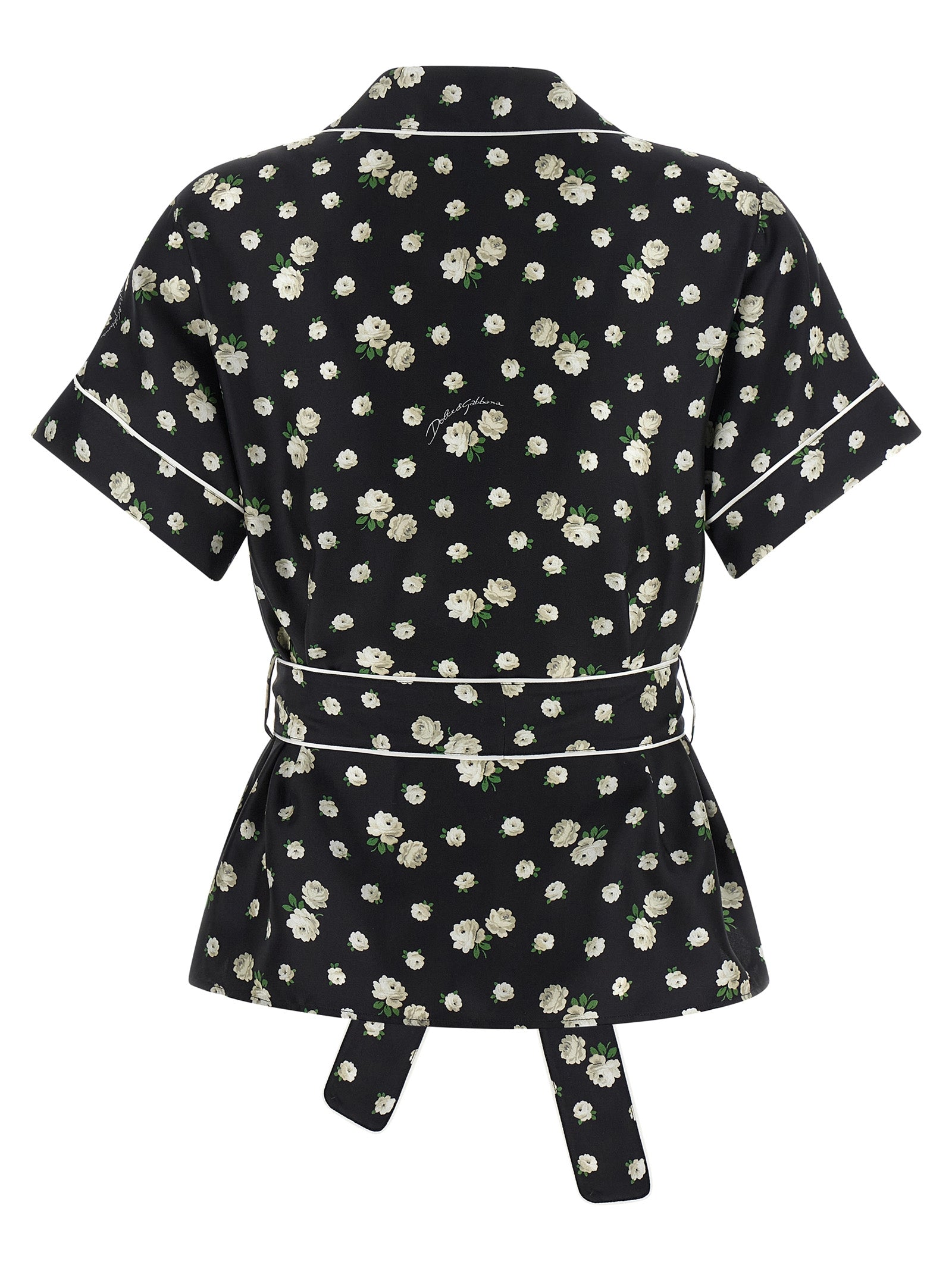 Dolce & Gabbana Black Silk Blouse Dolce & Gabbana