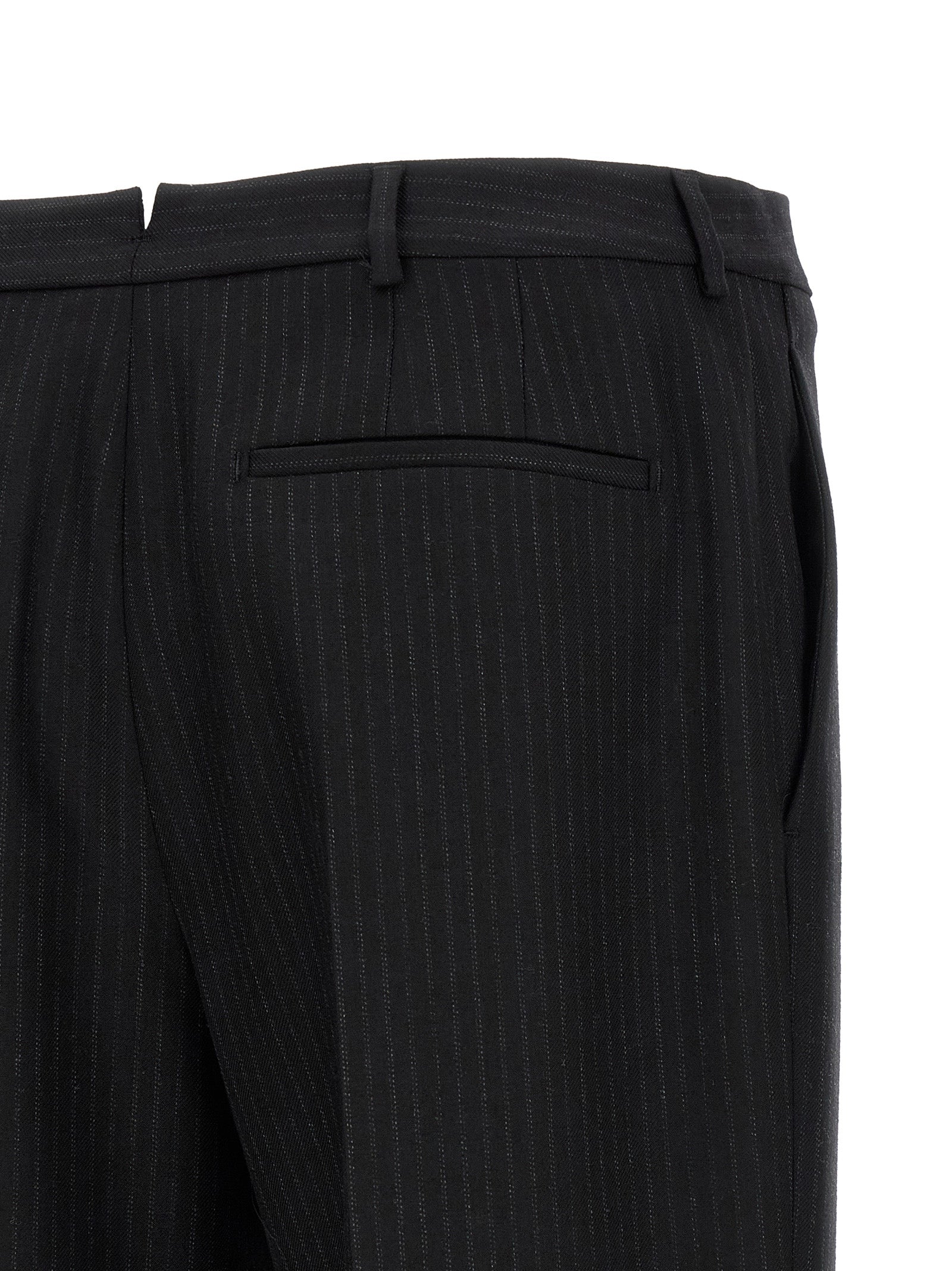 Saint Laurent Black Wool Dress Pants Saint Laurent