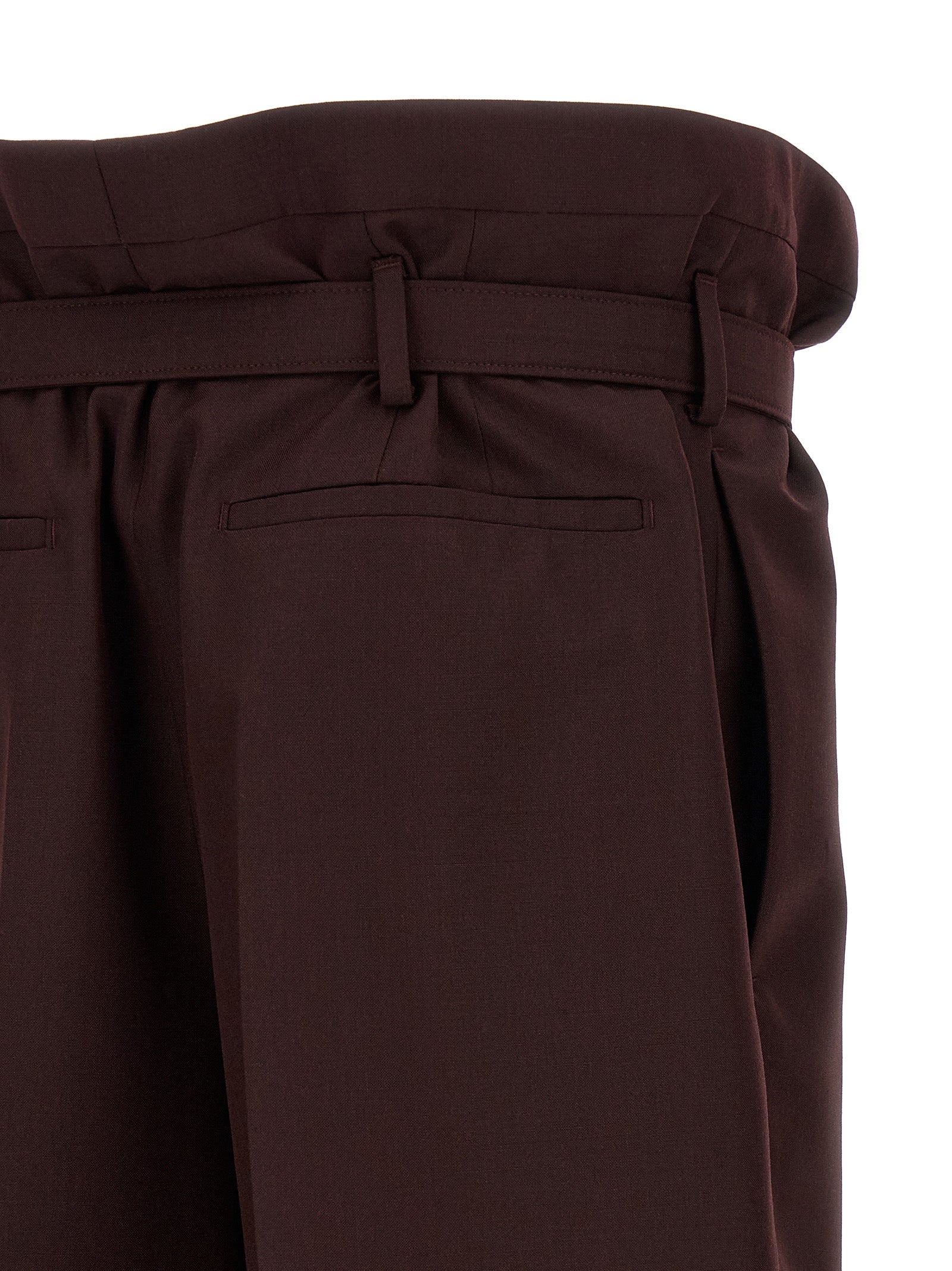 Saint Laurent Purple Wool Casual Pants Saint Laurent