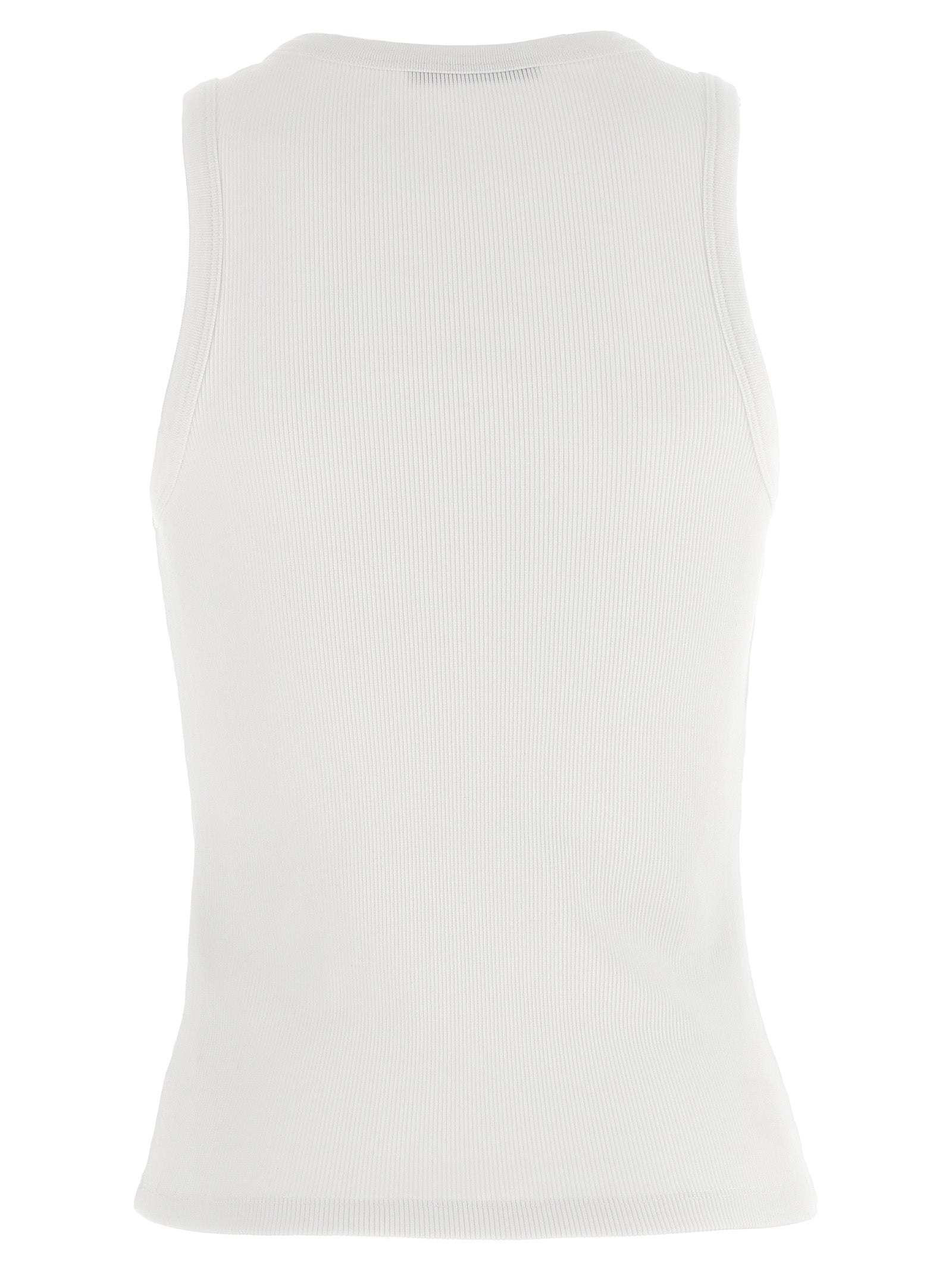Givenchy White Cotton Sleeveles T-Shirt Givenchy