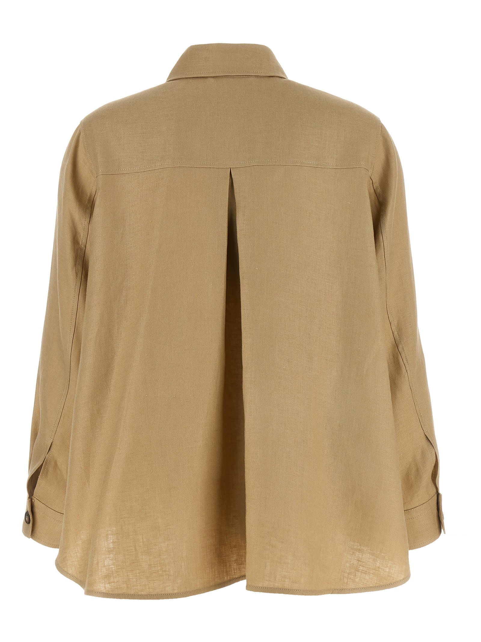 Max Mara Beige Linen Blouse Max Mara