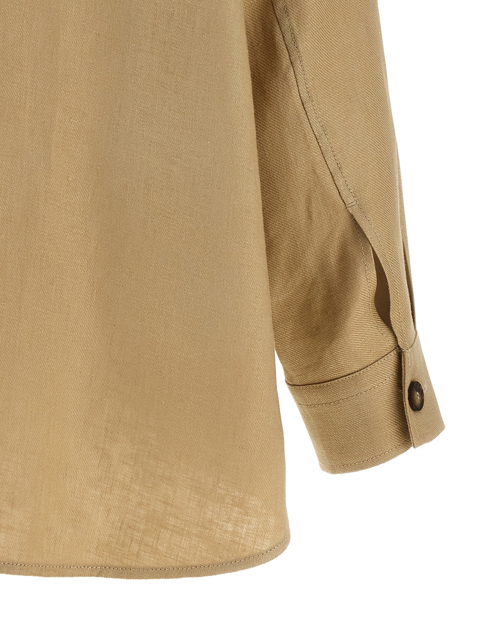 Max Mara Beige Linen Blouse Max Mara