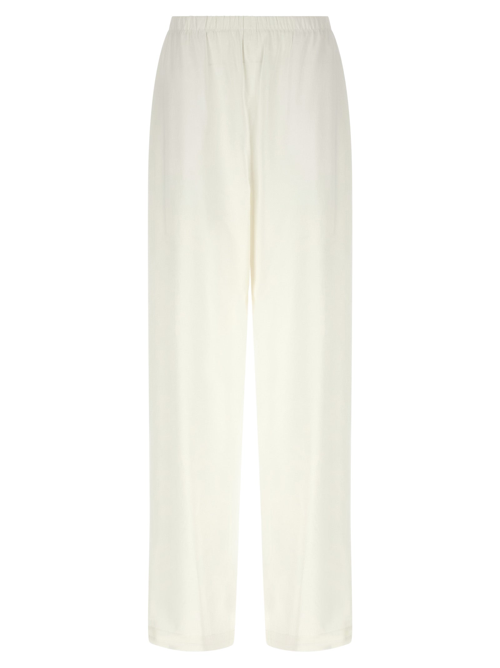 Max Mara White Linen Casual Pants Max Mara