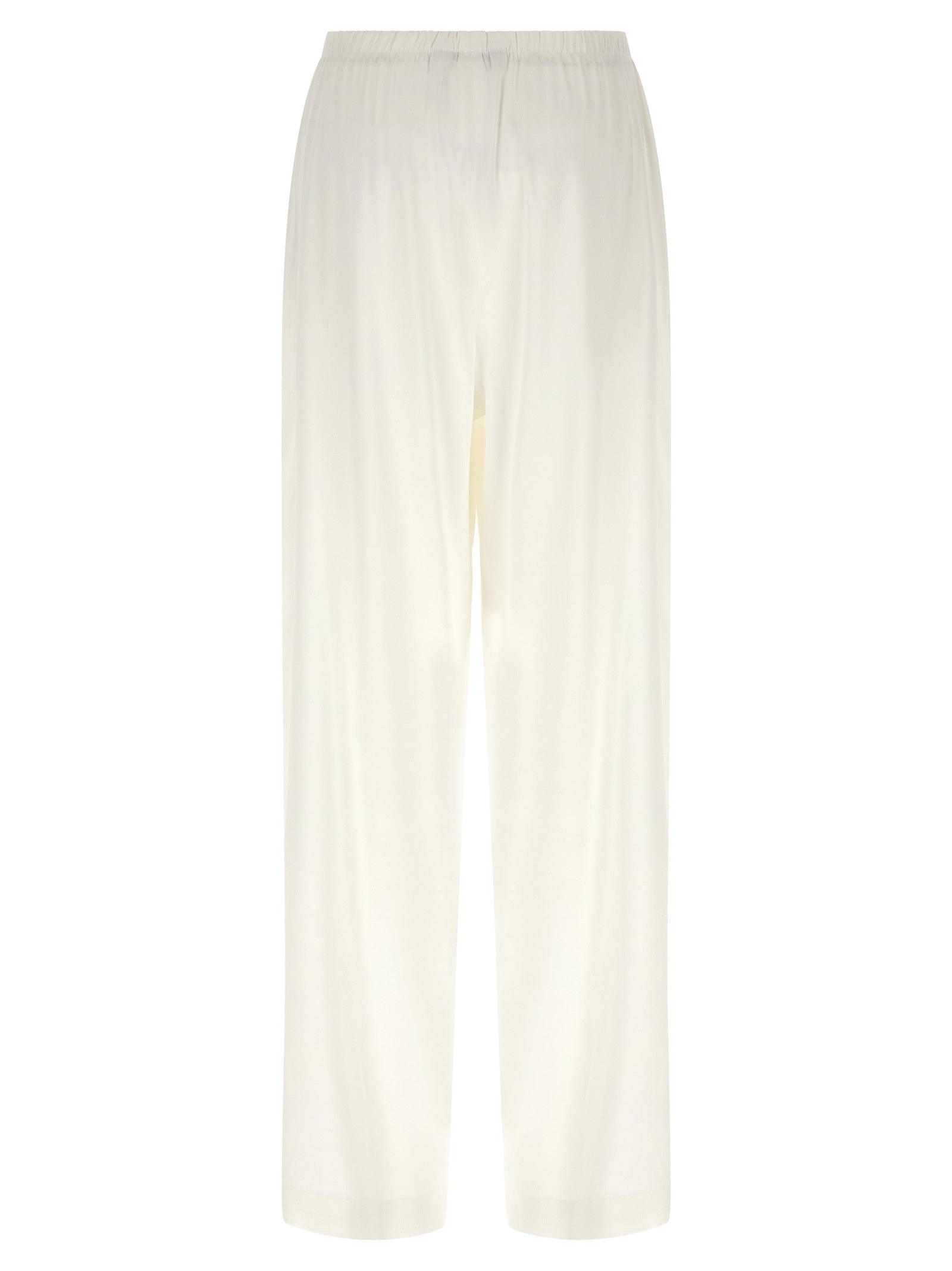 Max Mara White Linen Casual Pants Max Mara