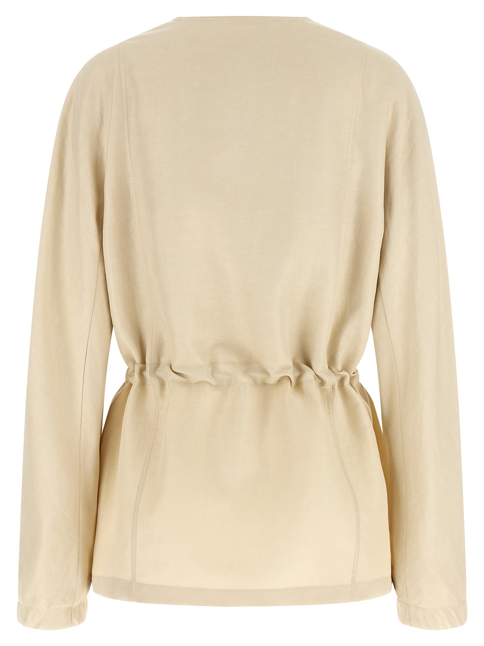 Max Mara Beige Linen Blazer Max Mara