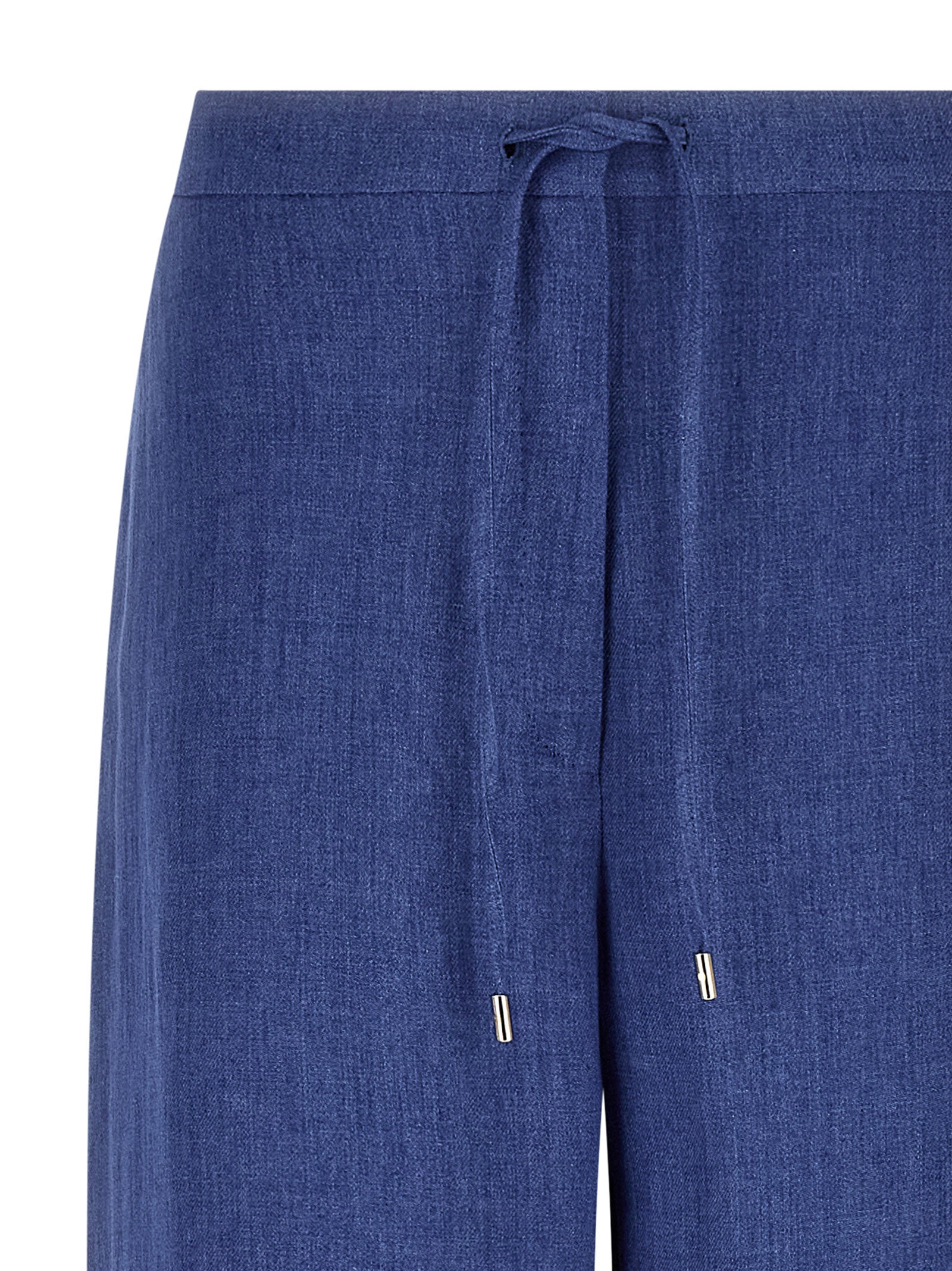 Max Mara Blue Linen Casual Pants Max Mara