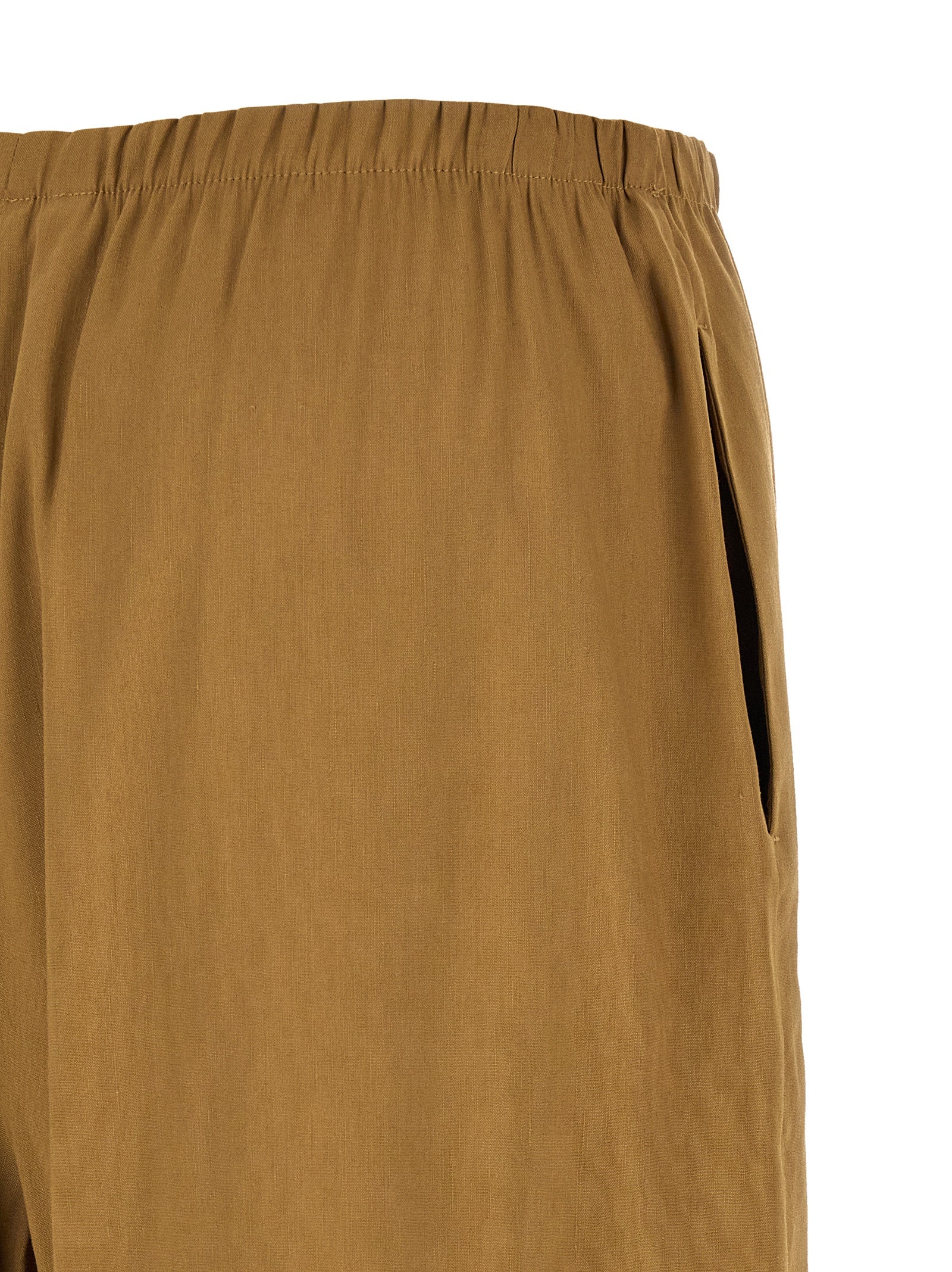 Max Mara Beige Linen Casual Pants Max Mara