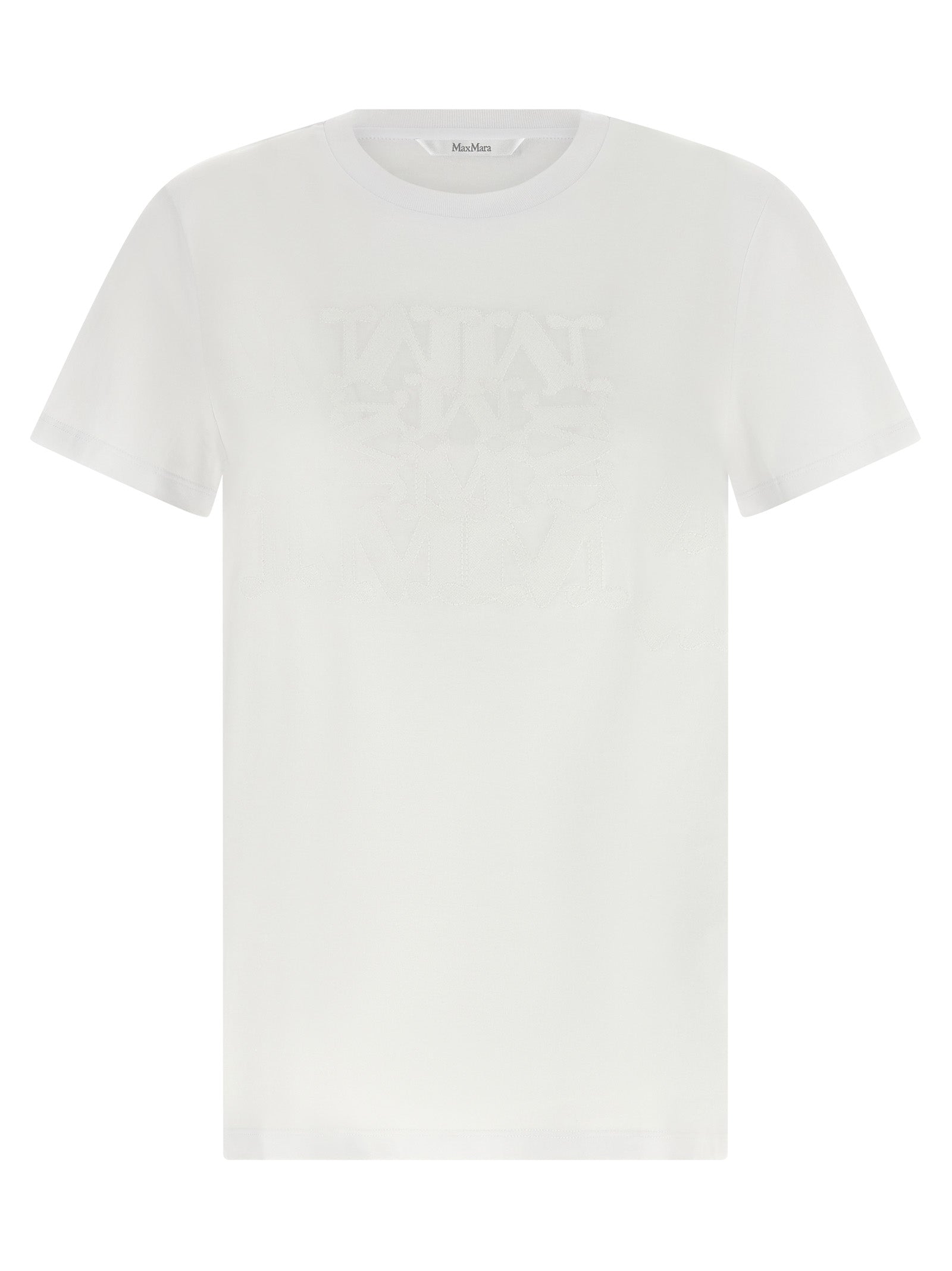Max Mara White Cotton T-Shirt Max Mara