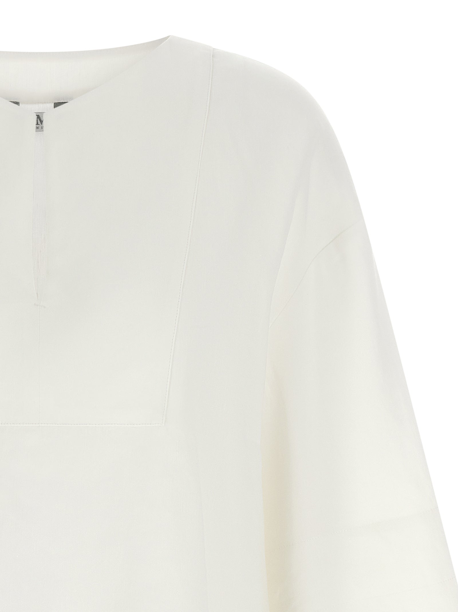 Max Mara White Linen Blouse Max Mara