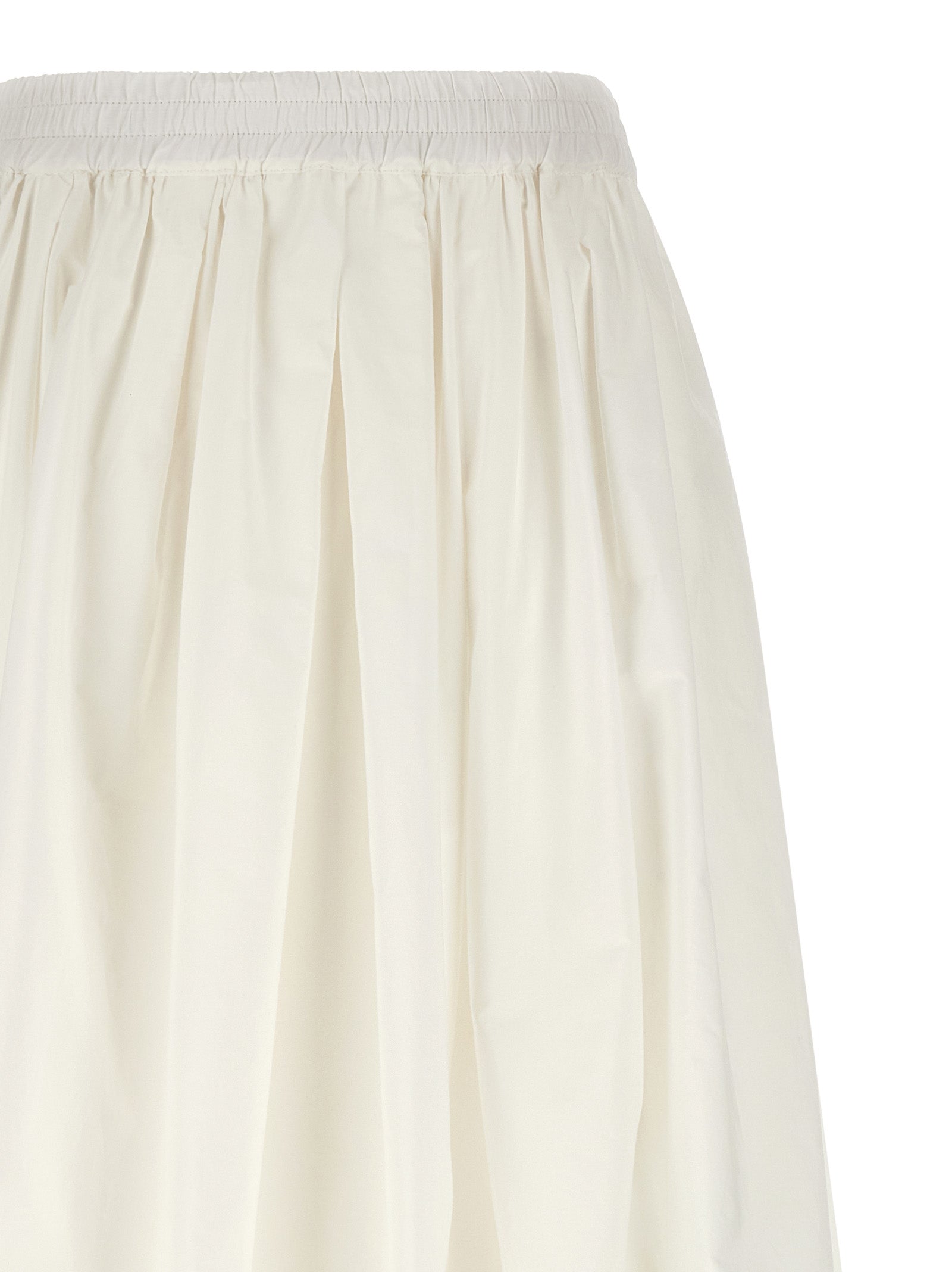 Max Mara White Cotton Midi Skirt Max Mara