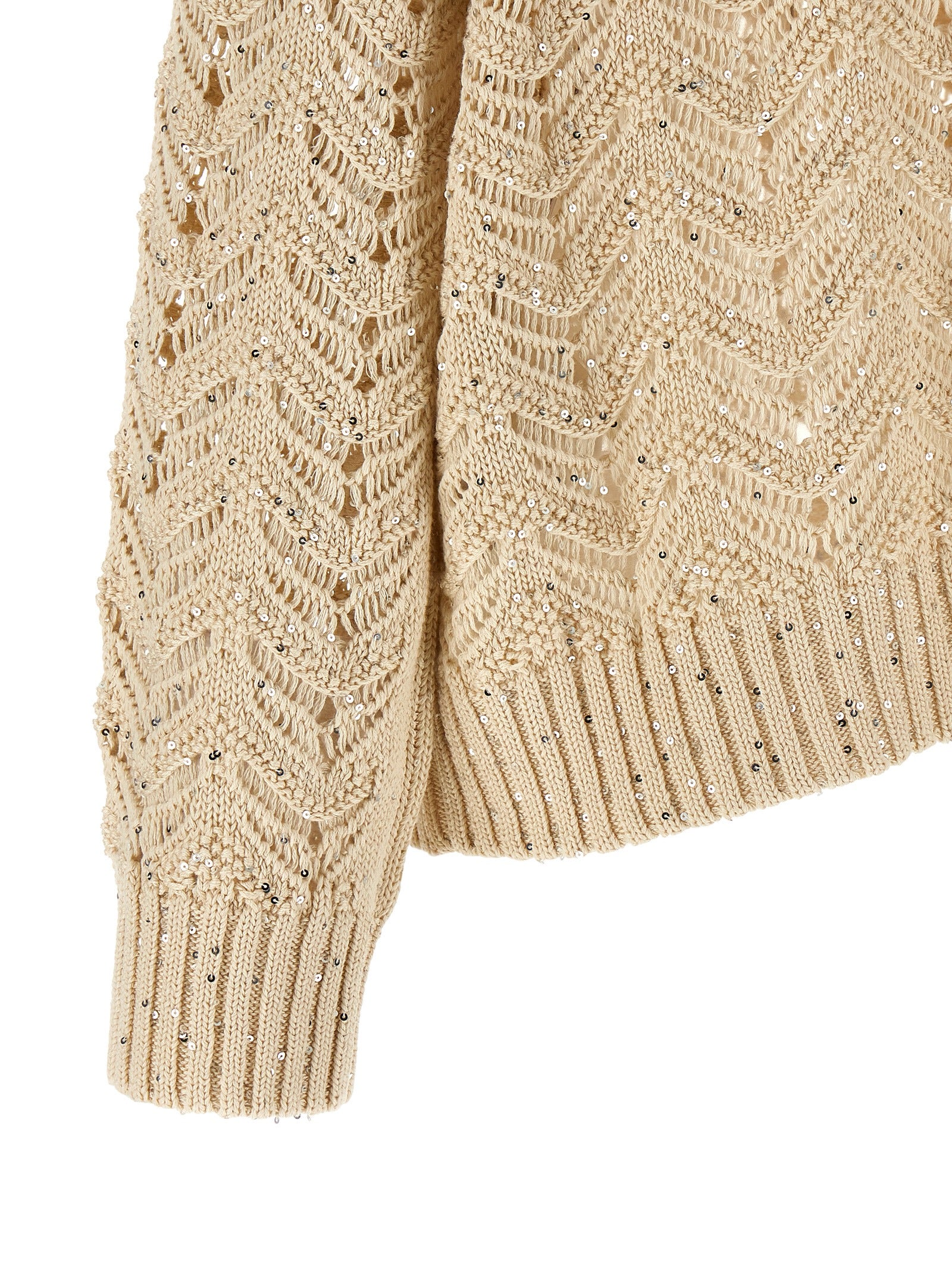 Max Mara Beige Cotton Cardigan Max Mara