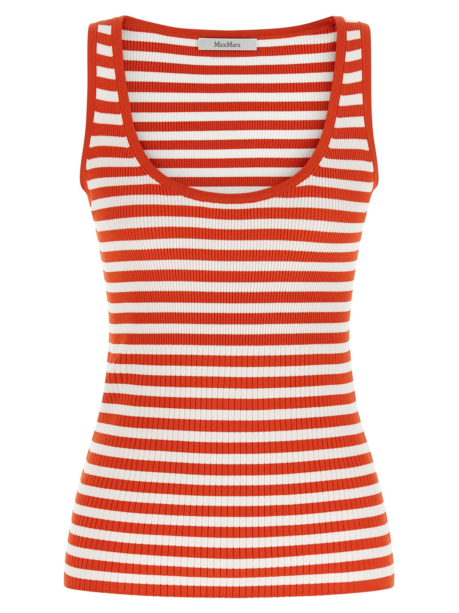 Max Mara Multicolor Viscose Sleeveles T-Shirt Max Mara