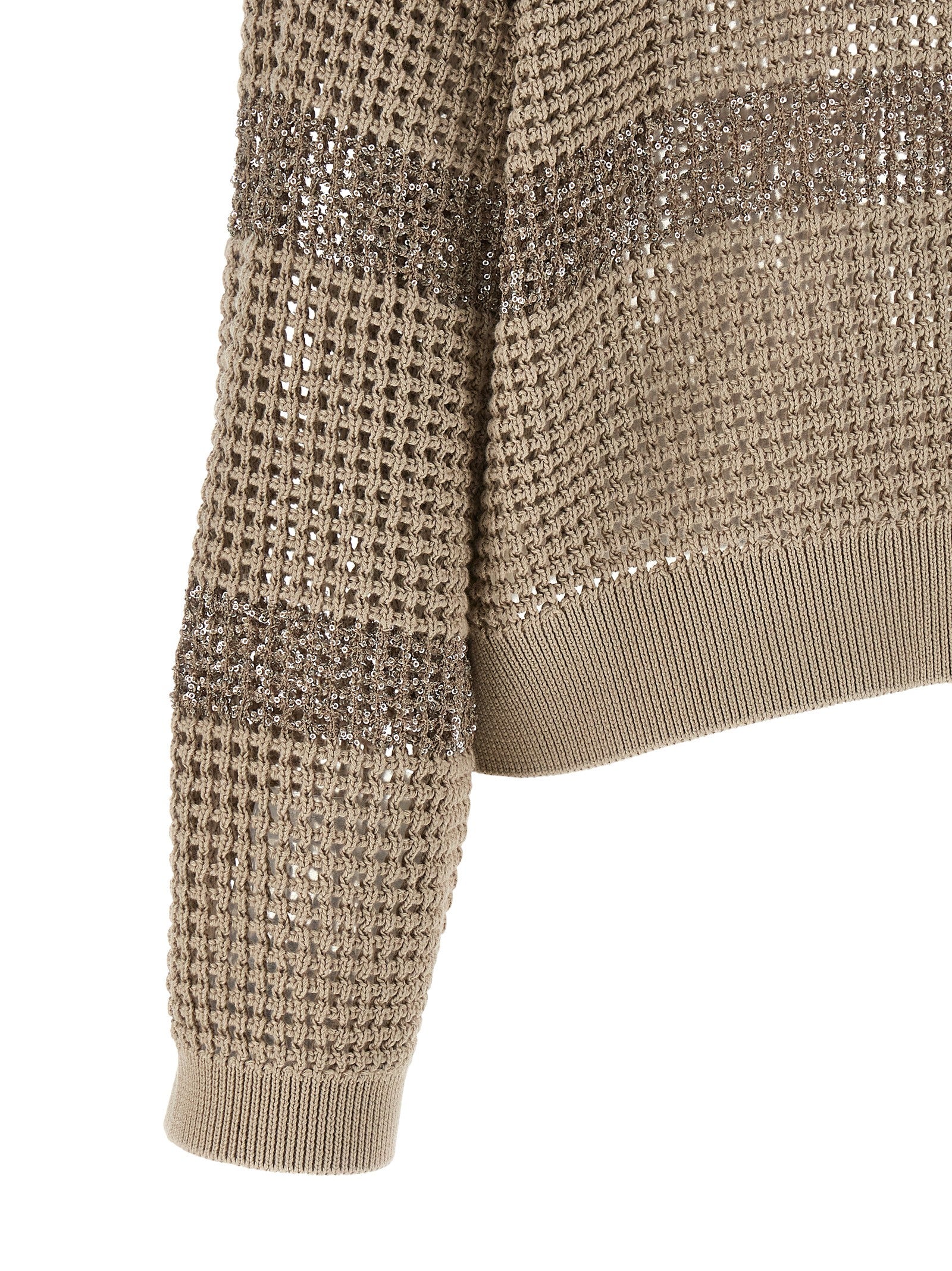 Brunello Cucinelli Gray Cotton Cardigan Brunello Cucinelli