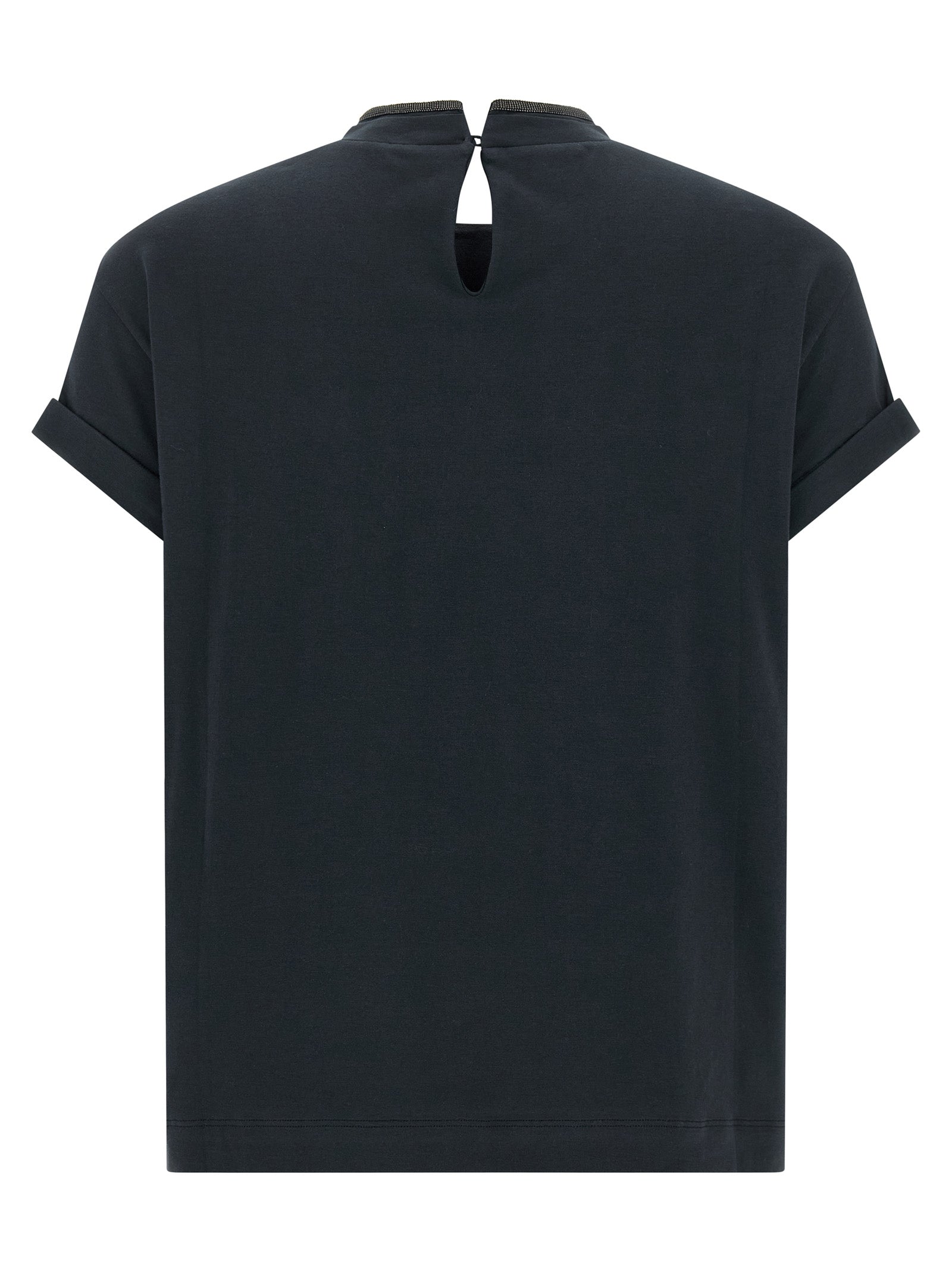 Brunello Cucinelli Blue Cotton T-Shirt Brunello Cucinelli