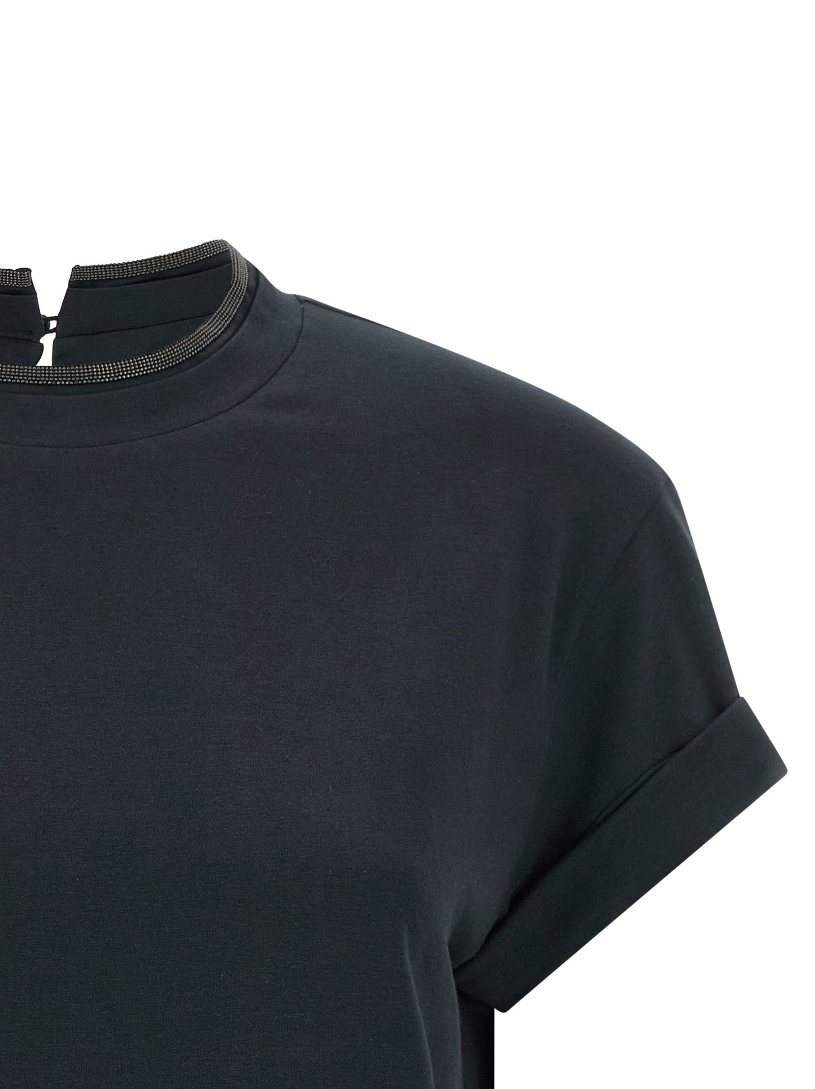 Brunello Cucinelli Blue Cotton T-Shirt Brunello Cucinelli