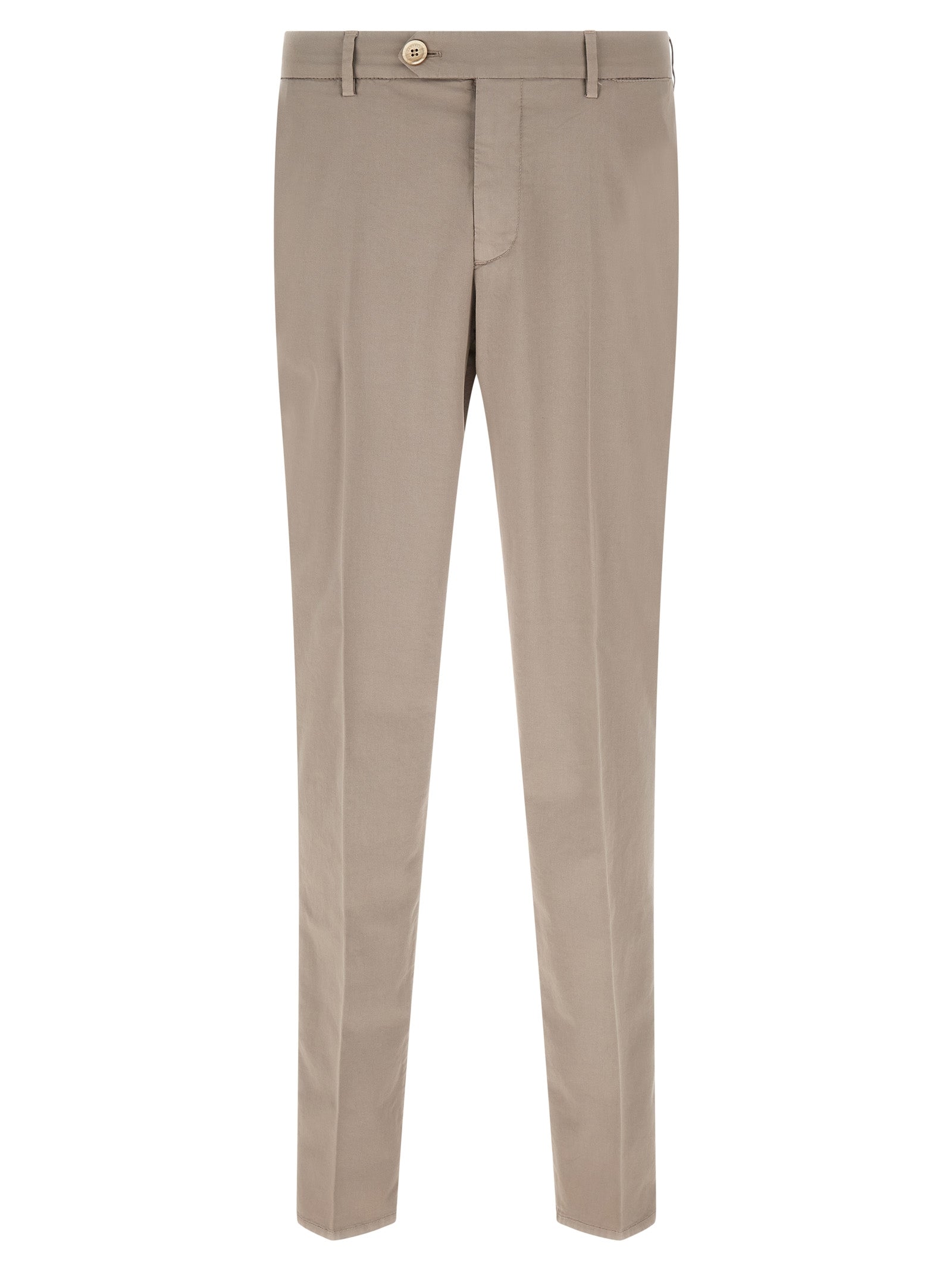 Brunello Cucinelli Beige Cotton Casual Pants Brunello Cucinelli