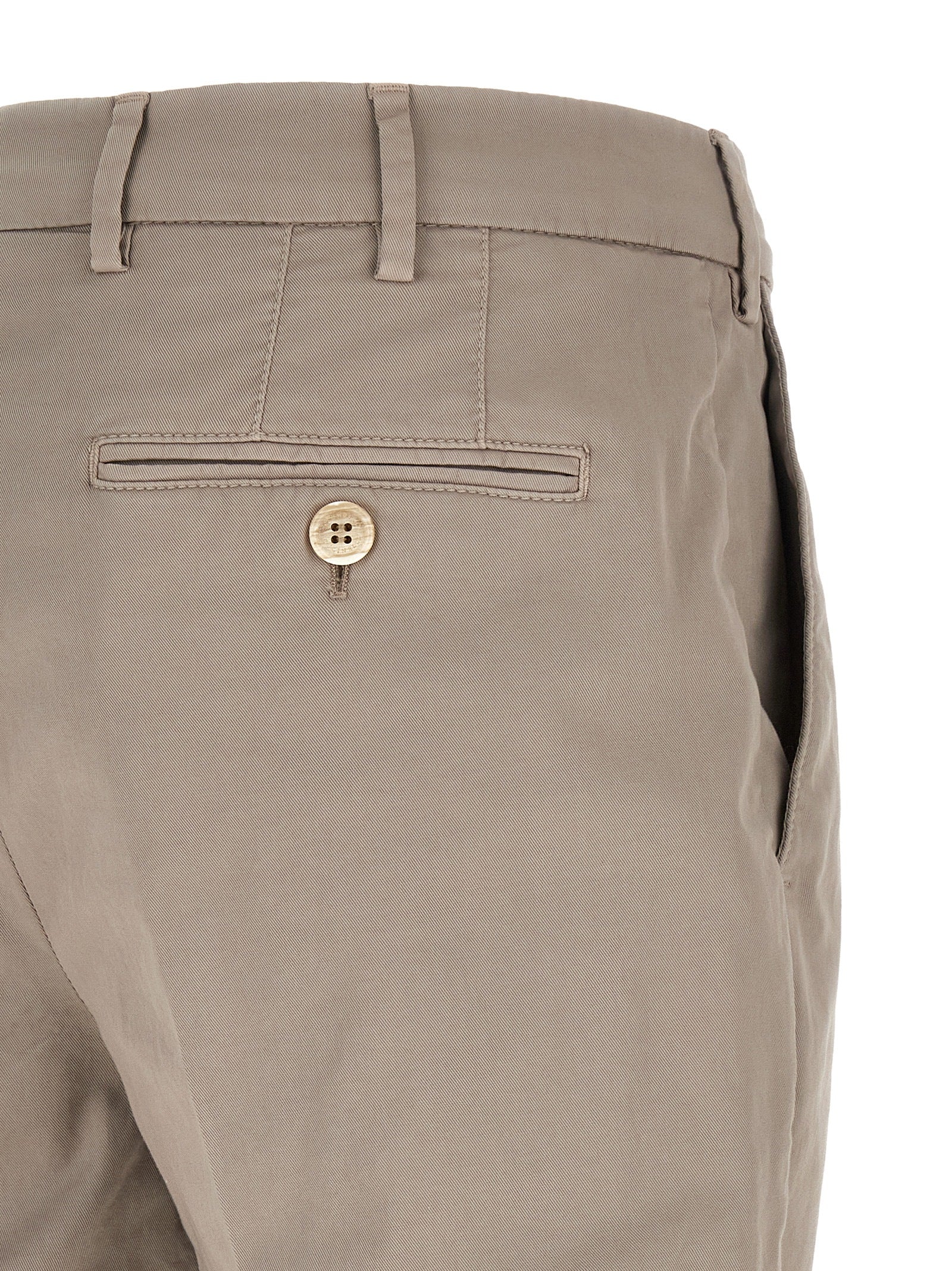 Brunello Cucinelli Beige Cotton Casual Pants Brunello Cucinelli