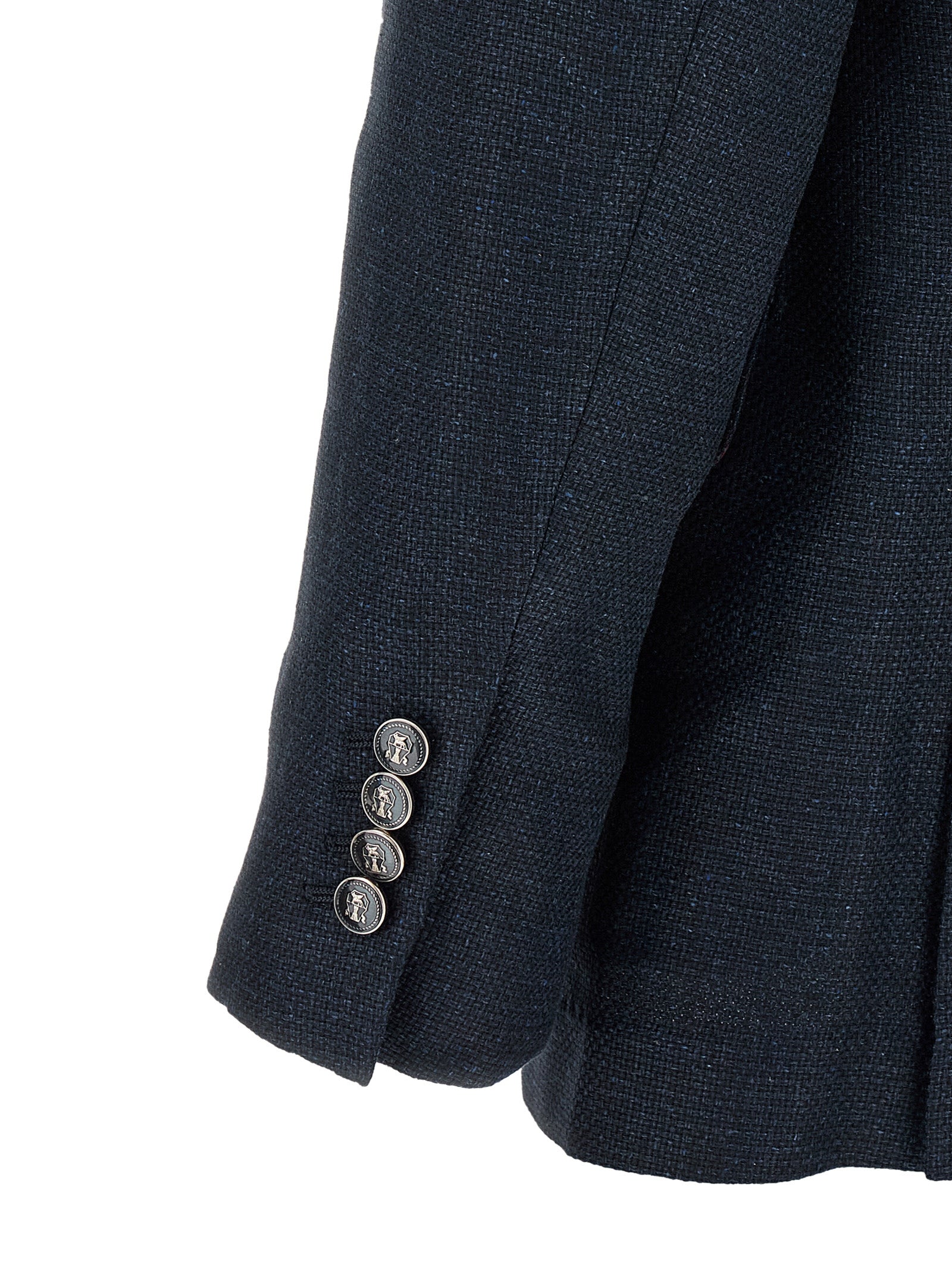Brunello Cucinelli Blue Silk Two-Piece Suit Brunello Cucinelli