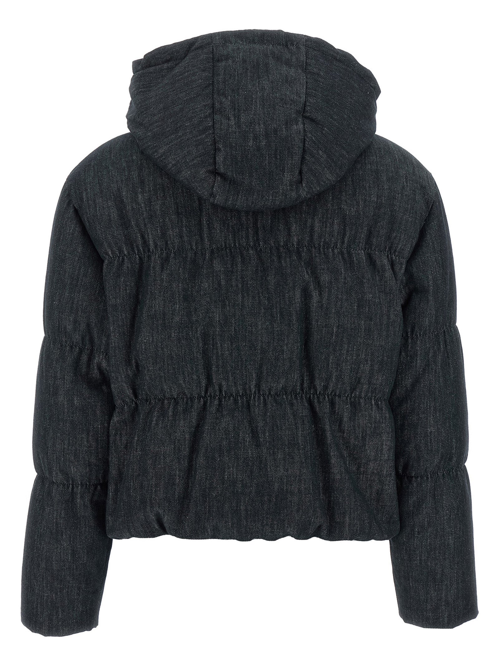 Brunello Cucinelli Blue Cotton Full-Length Jacket Brunello Cucinelli