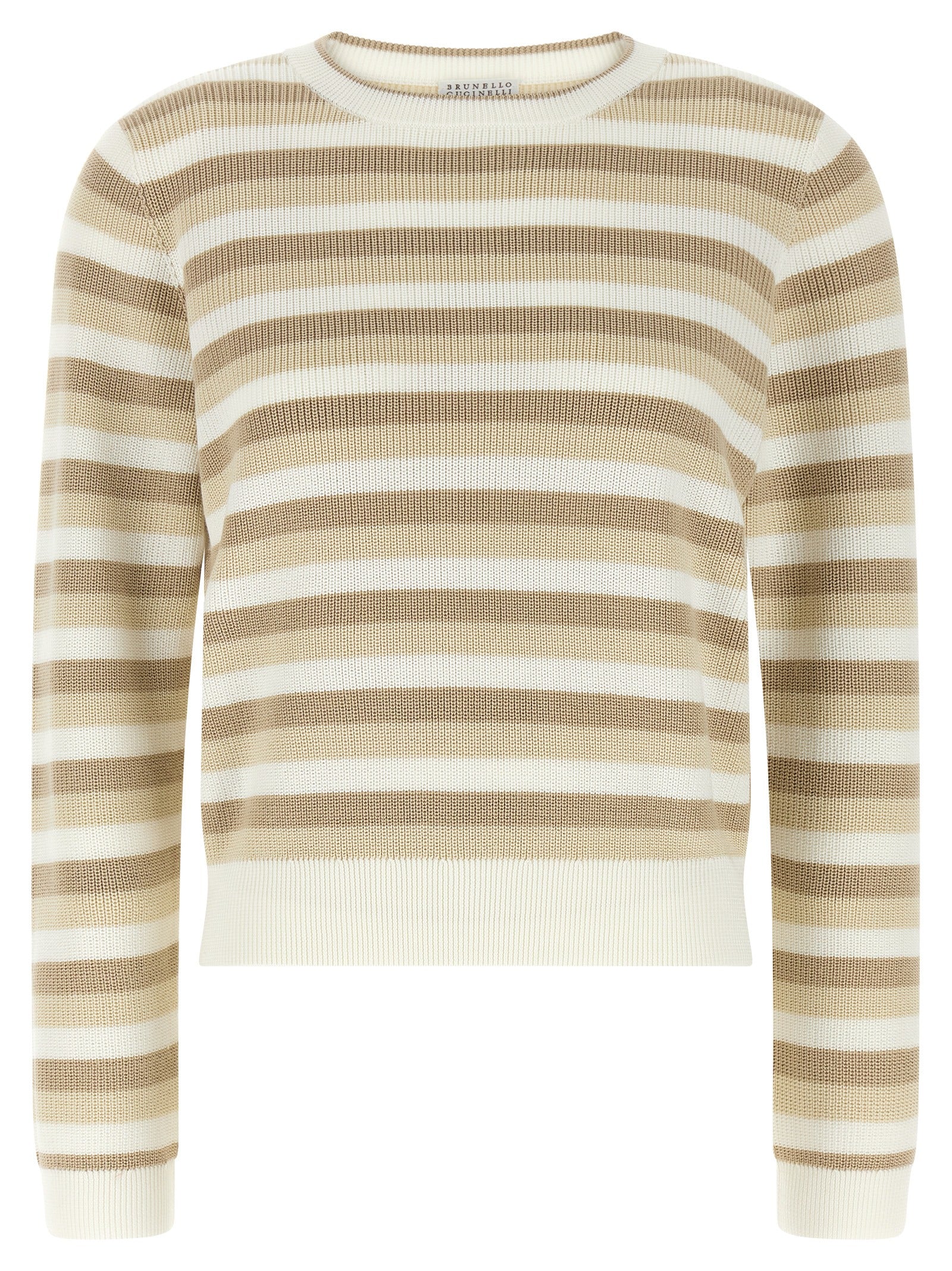Brunello Cucinelli Beige Cotton Cardigan Brunello Cucinelli