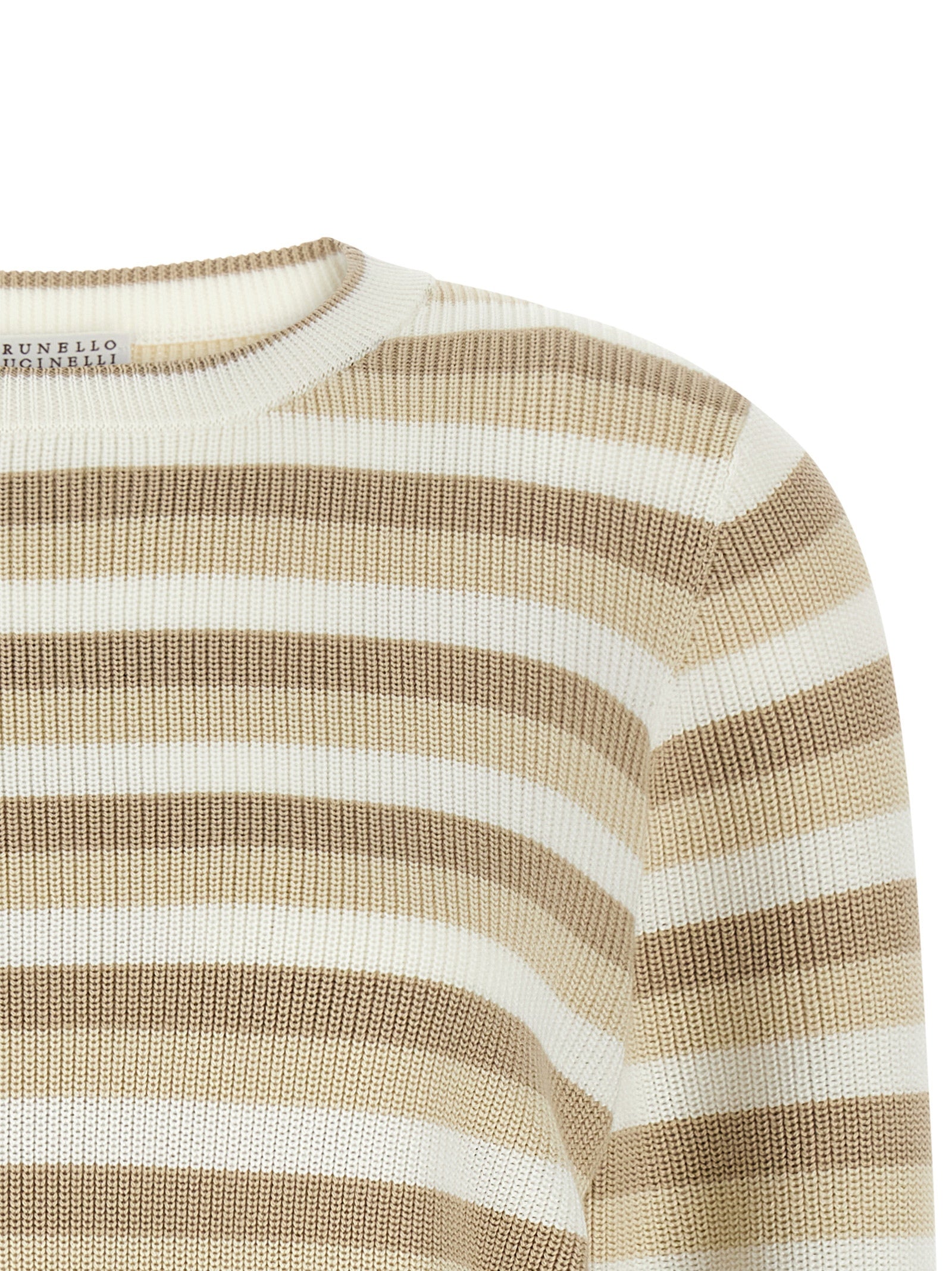 Brunello Cucinelli Beige Cotton Cardigan Brunello Cucinelli