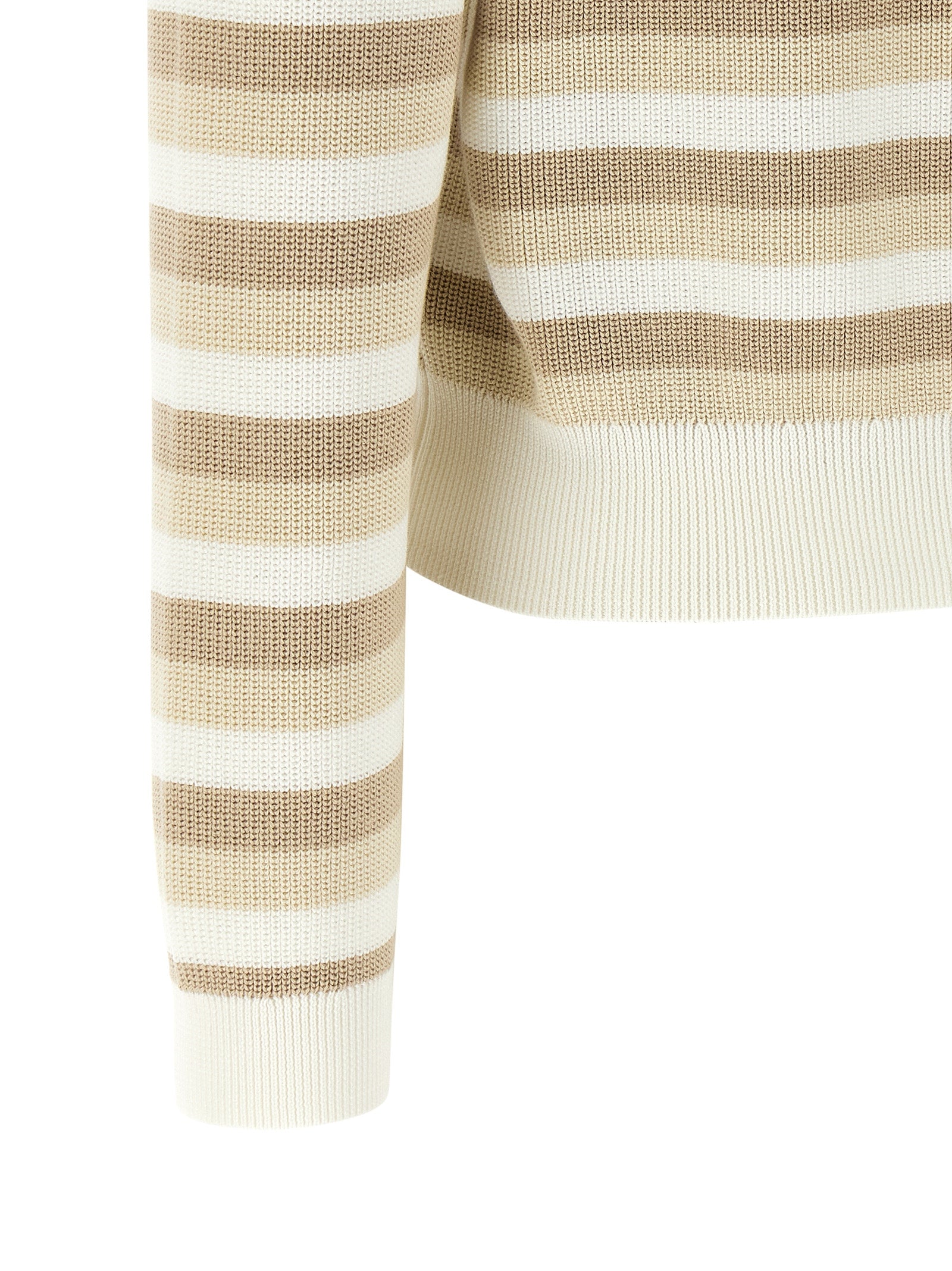 Brunello Cucinelli Beige Cotton Cardigan Brunello Cucinelli