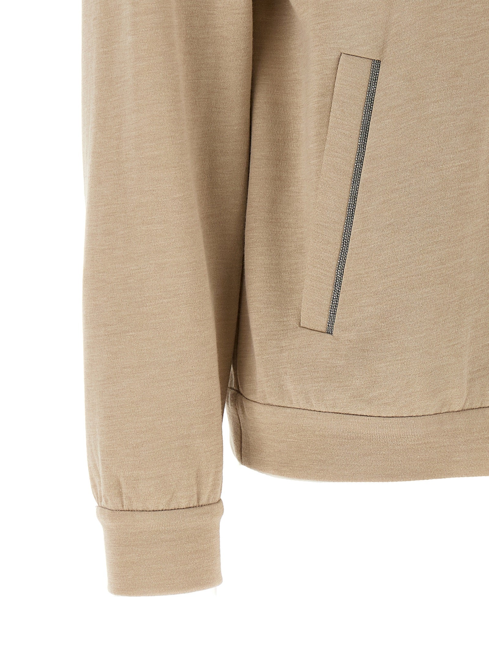 Brunello Cucinelli Beige Cotton Cardigan Brunello Cucinelli