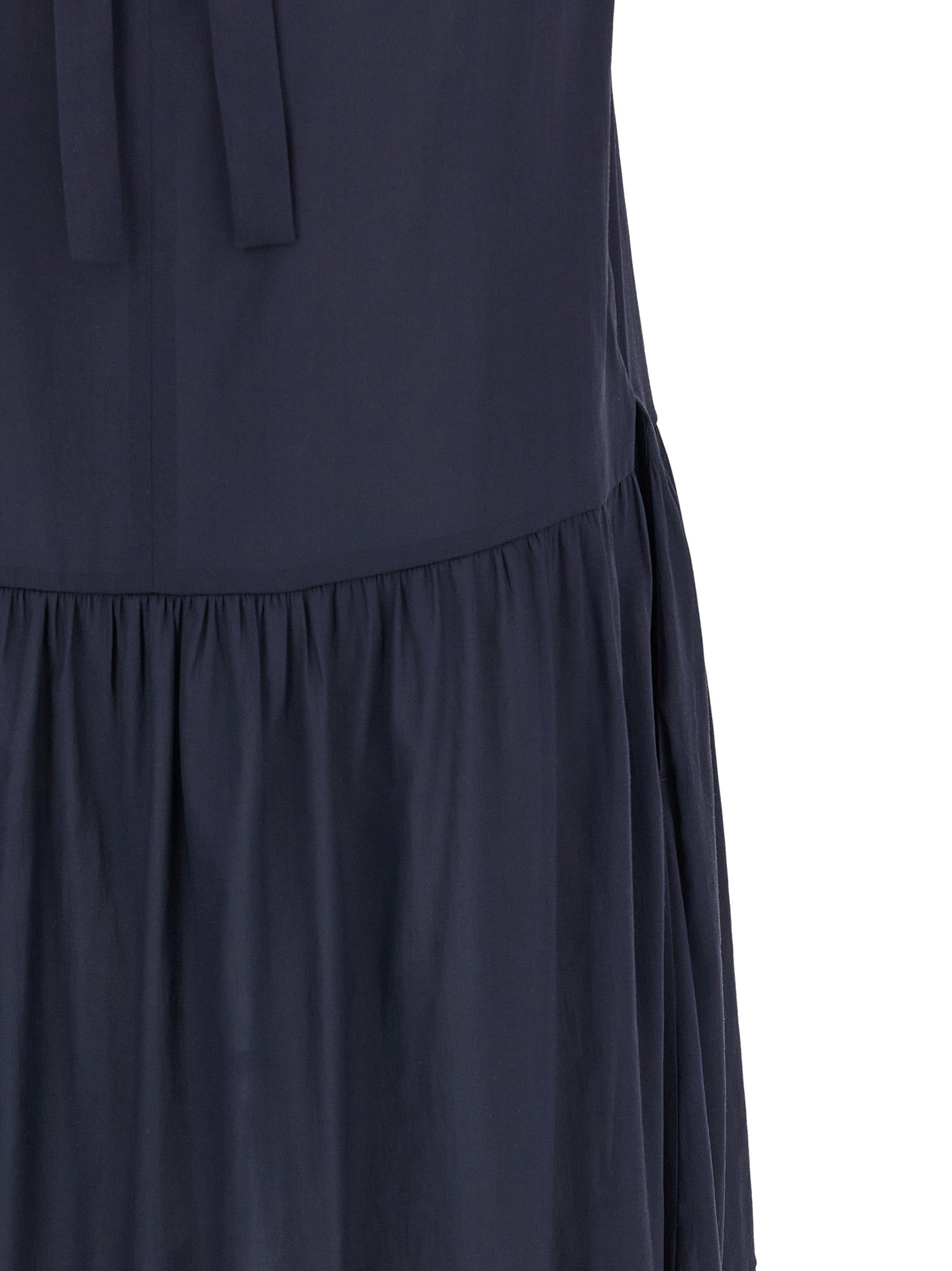 Max Mara Blue Acetate Long Dress Max Mara